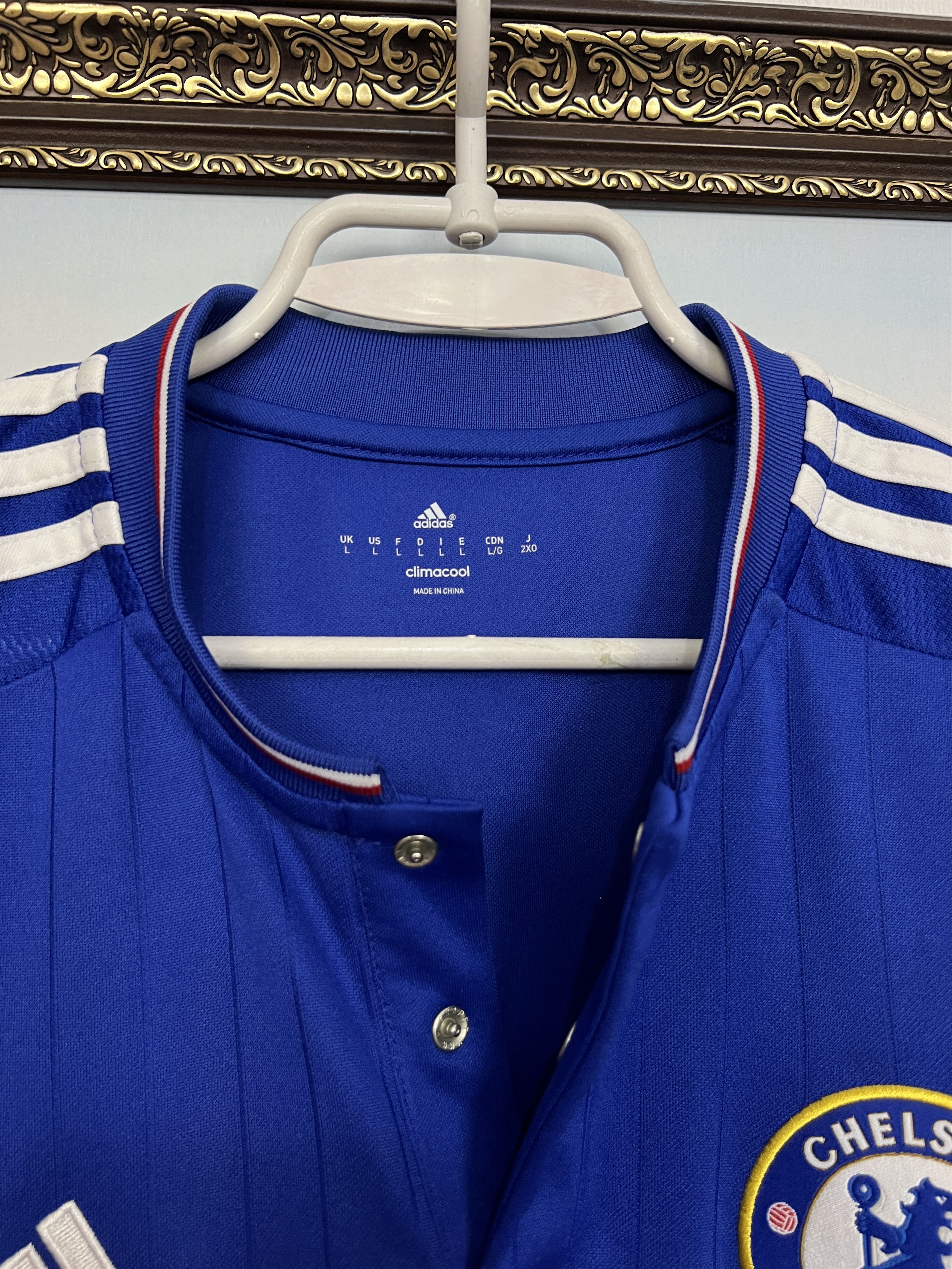 Adidas Chelsea Home football shirt 2015 Soccer Adidas Jersey Trikot Size US L / EU 52-54 / 3 - 6 Thumbnail