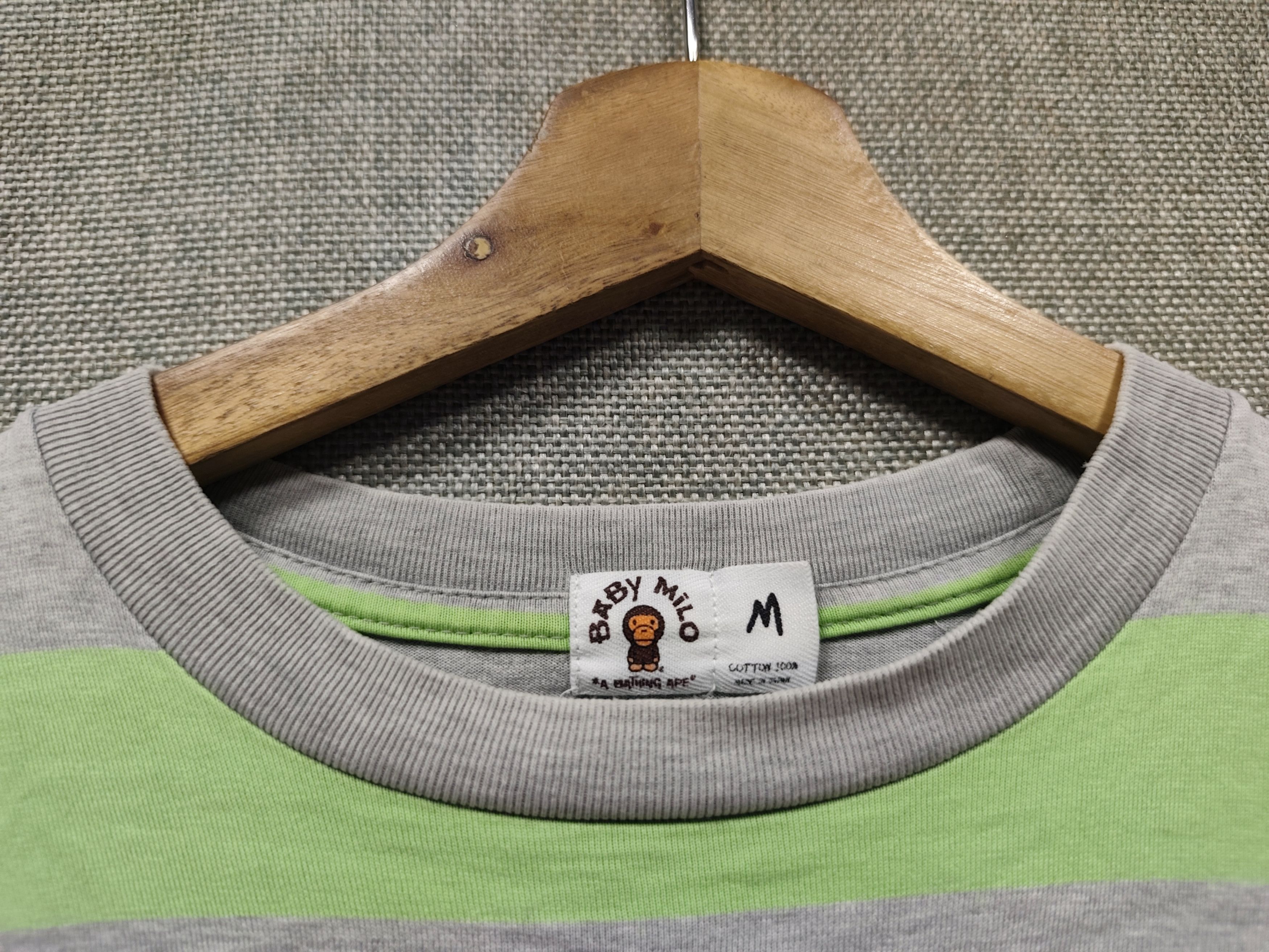 Bape Baby Milo Striped Long Sleeve Shirt Size US M / EU 48-50 / 2 - 4 Thumbnail