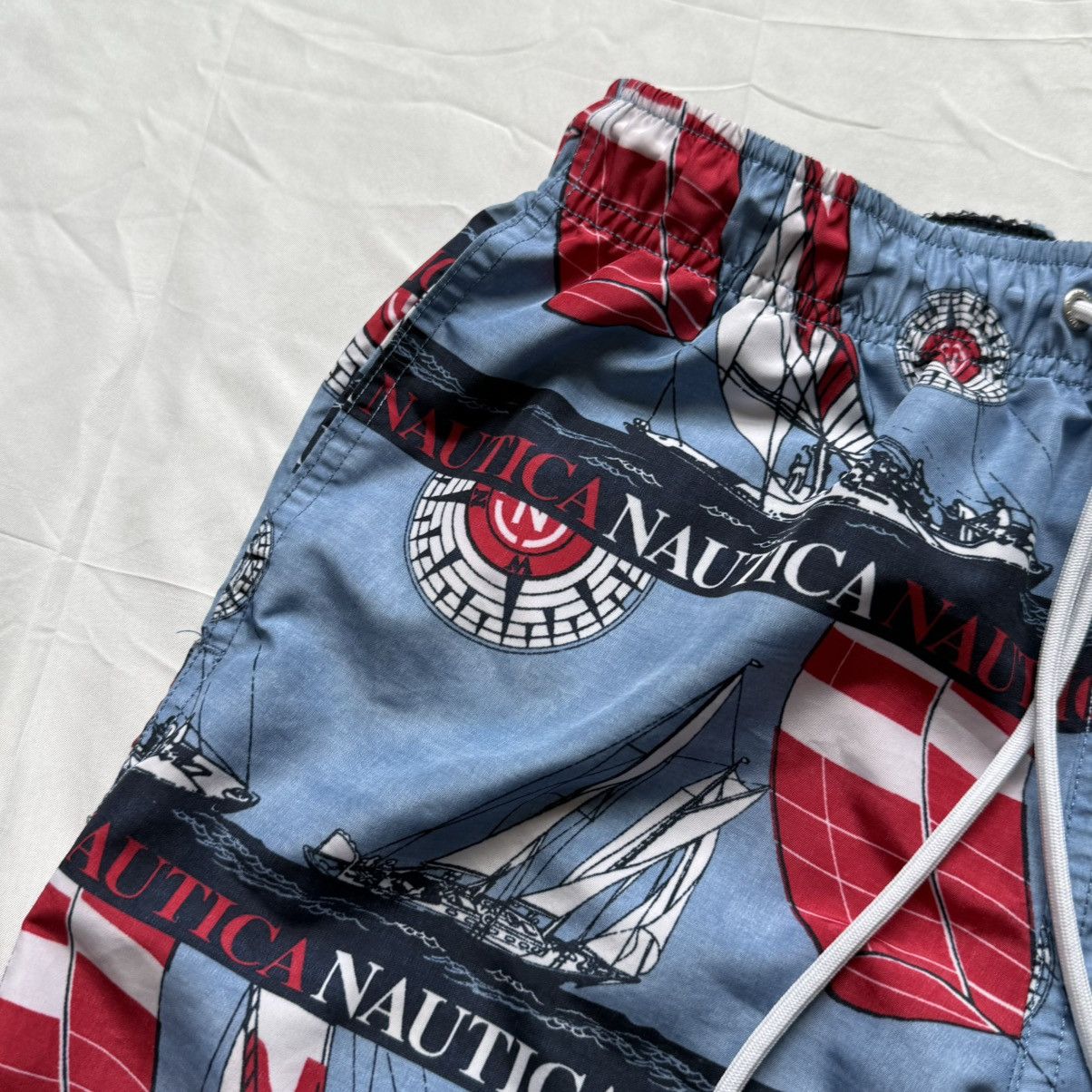 Nautica Nautica Swim Trunks Sailing Print Red Blue – Size XS Size US 28 / EU 44 - 3 Thumbnail