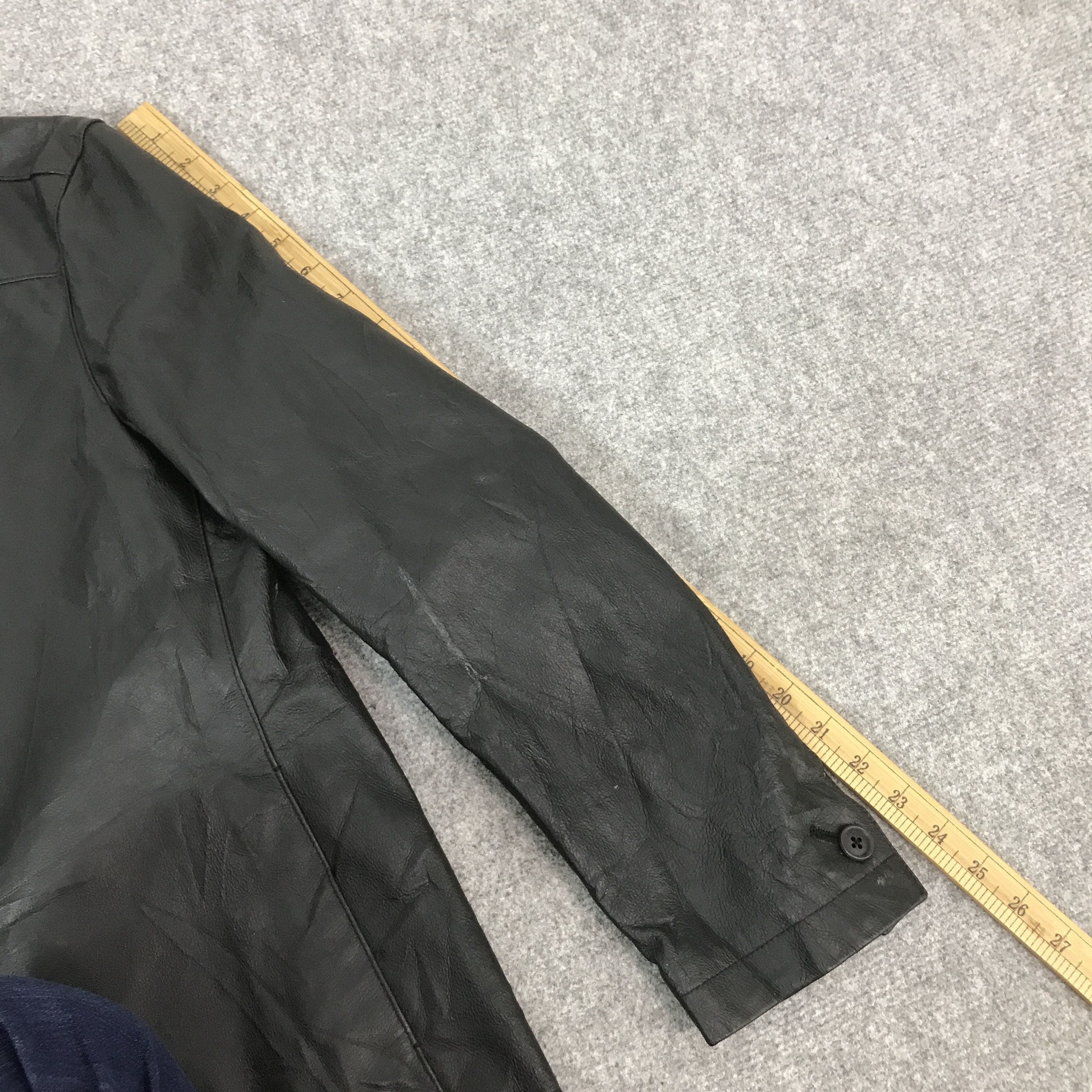 If Six Was Nine JAPAN ABX LEATHER BLACK STYLE COAT JACKET K65B5 Size US M / EU 48-50 / 2 - 6 Thumbnail