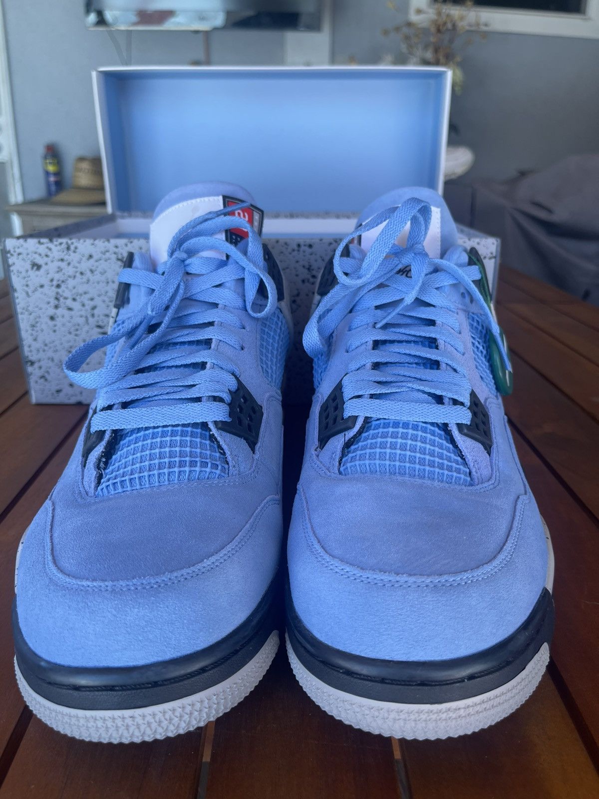 Jordan Brand Air Jordan 4 Retro University Blue Colorway Size US 14 / EU 47 - 3 Thumbnail