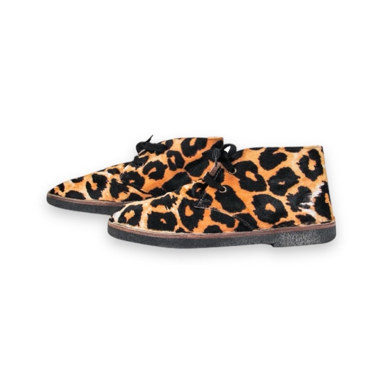 Golden Goose Golden Goose Leopard Pony Hair Distressed Lace-Up Sneakers Size US 6 / IT 36 - 3 Thumbnail