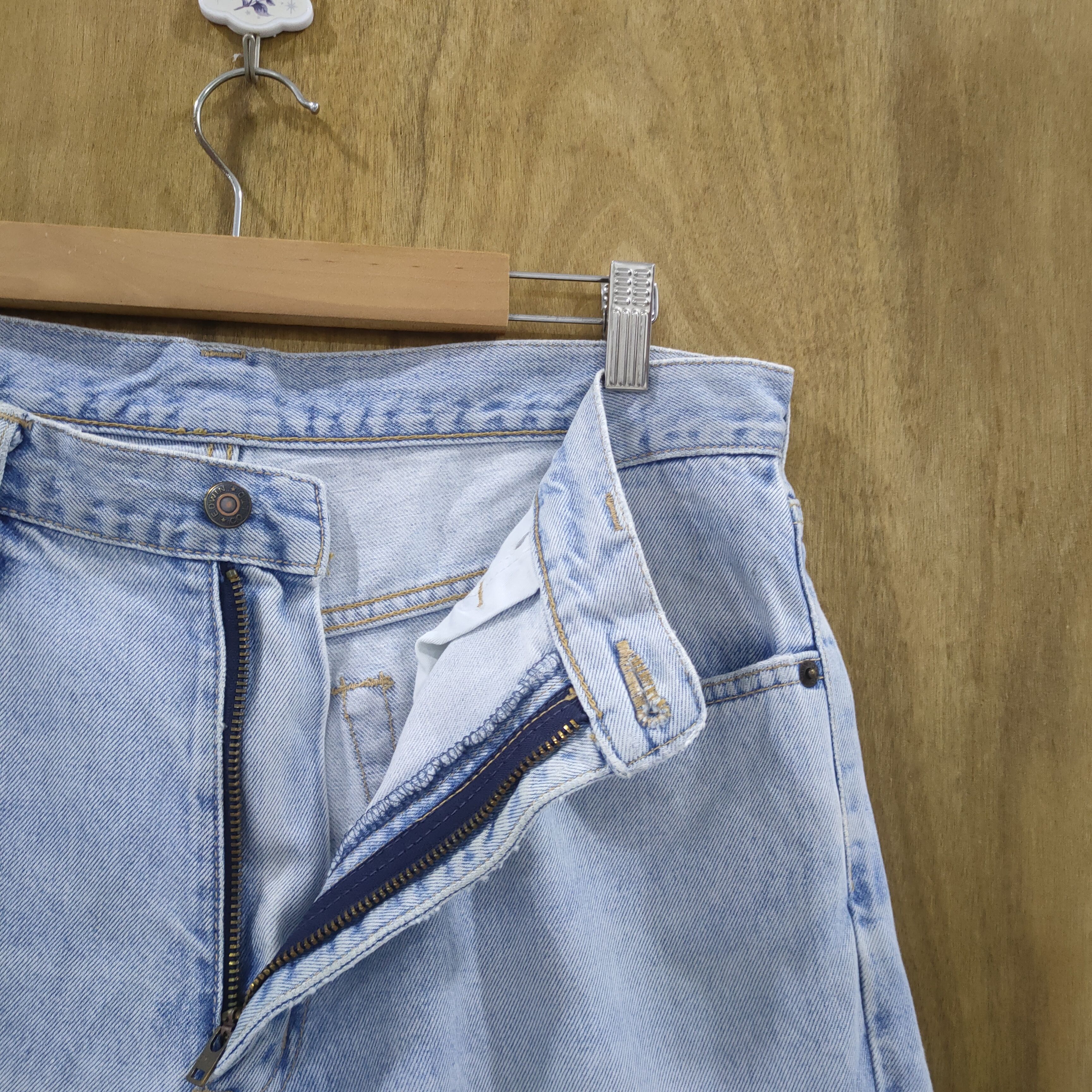 Edwin × StraightFaded × Vintage VINTAGE EDWIN LIGHT BLUE DISTRESSED JEANS DENIM PANTS Size US 34 / EU 50 - 11 Thumbnail