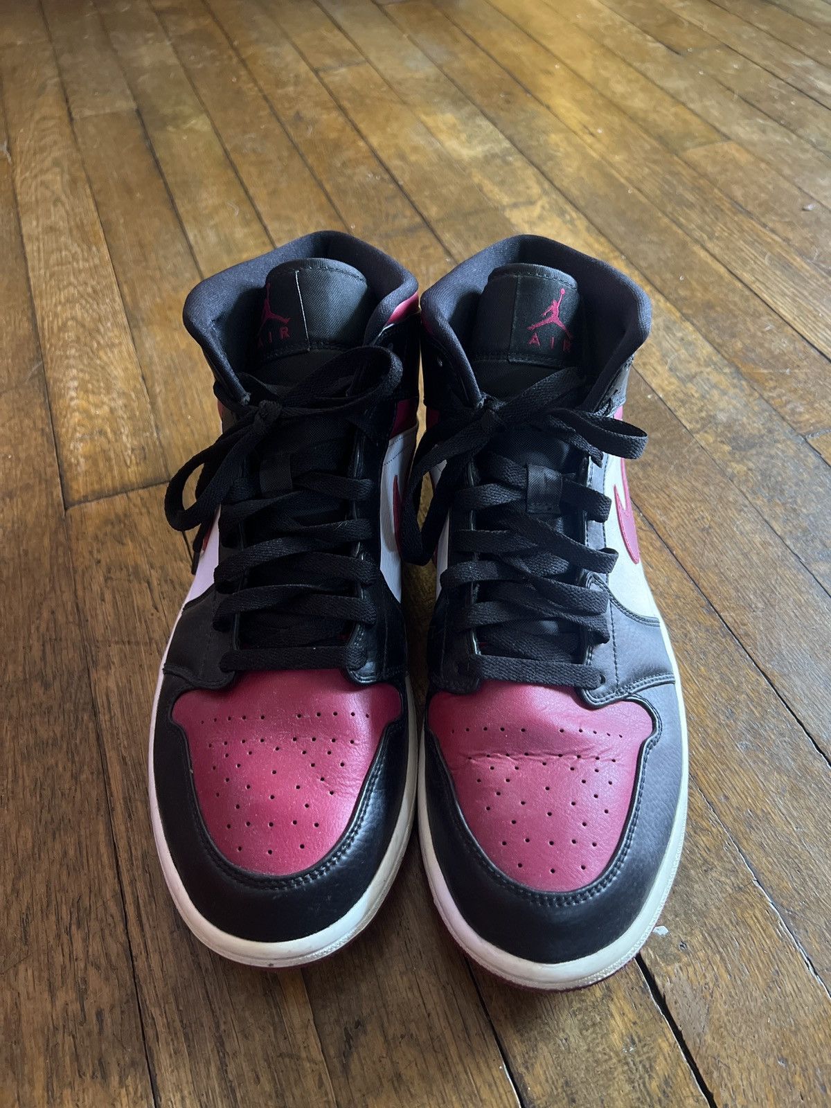 Jordan Brand Jordan 1 Mid Bred Toe Size US 11 / EU 44 - 6 Thumbnail