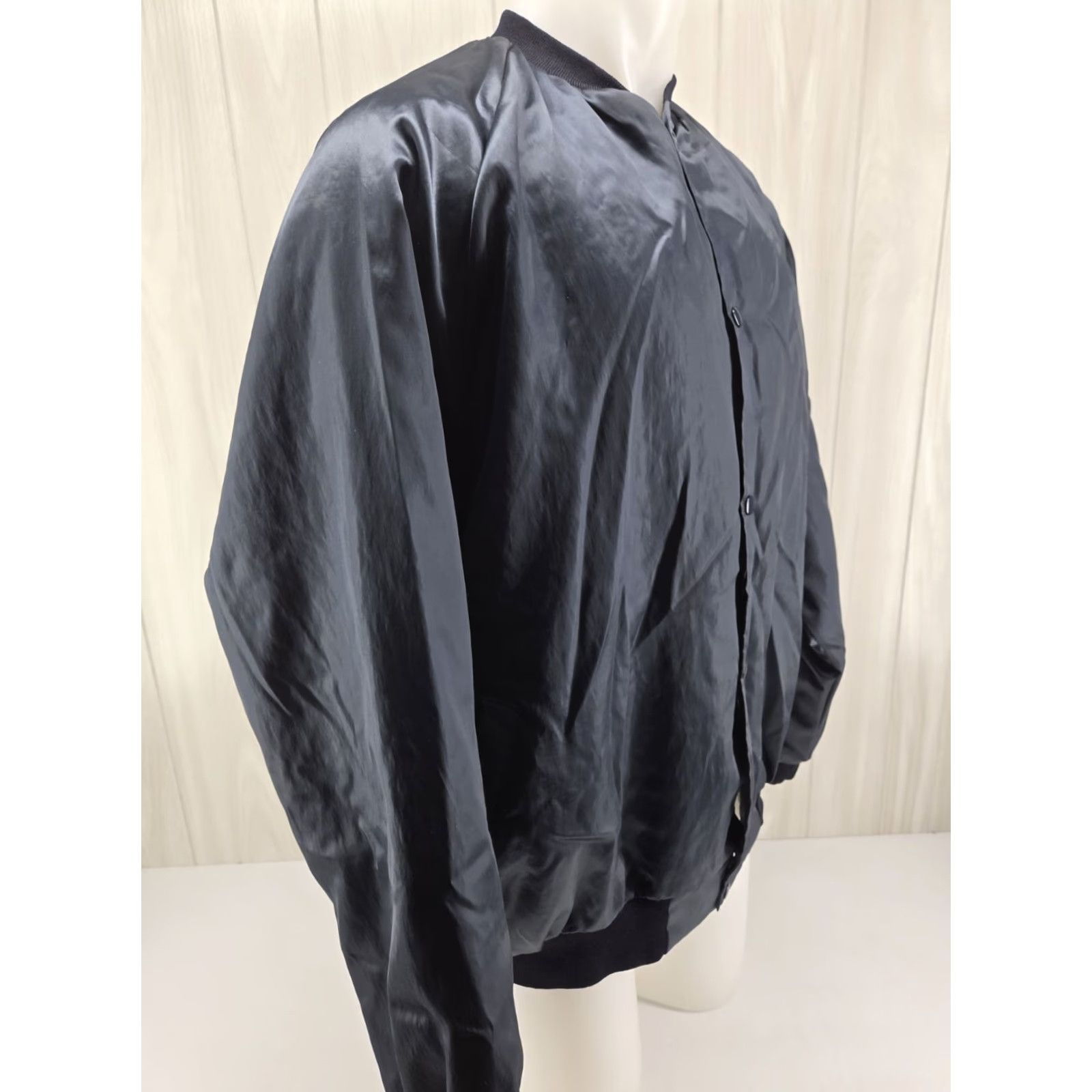 Vintage VINTAGE UAW Satin Jacket Local 1413 Huntsville AL 2XL Blue Embroidered Logo Westark Bomber Jacket Mens Size US XXL / EU 58 / 5 - 6 Thumbnail