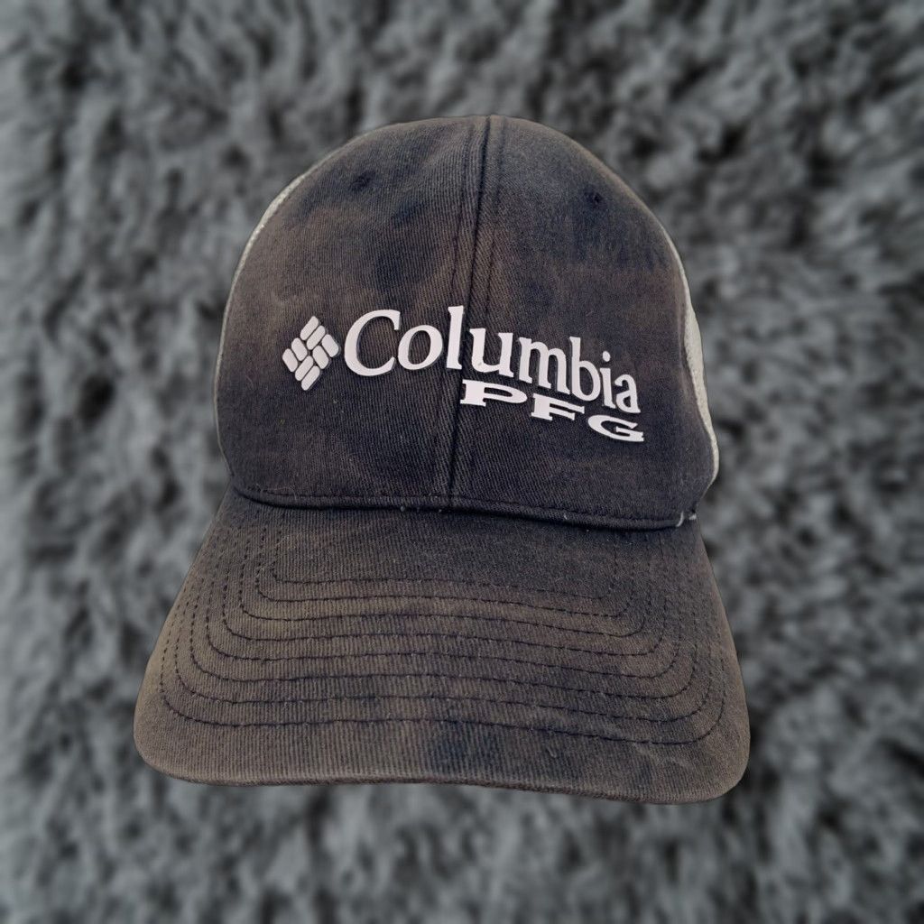 Vintage VINTAGE Distressed Columbia PFG Trucker Snapback Baseball Hat Cap L/XL Blue Mens Hat Fish GUC Size ONE SIZE - 1 Thumbnail