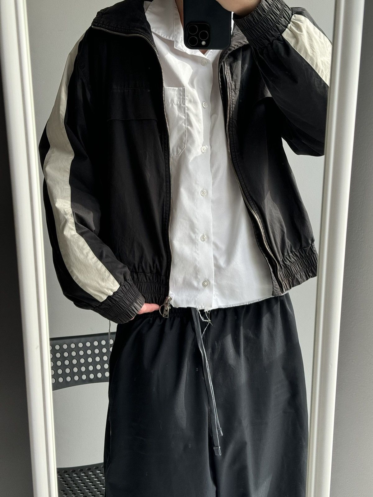 AMI AMI Paris Nylon Zip Up Bomber Light Jacket Size US L / EU 52-54 / 3 - 6 Thumbnail