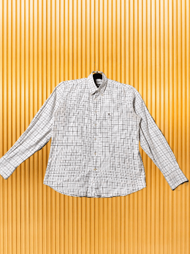 Barbour × Vintage Barbour Striped Checkered Button Up Short Sleeve Shirt Size US S / EU 44-46 / 1 - 1 Thumbnail