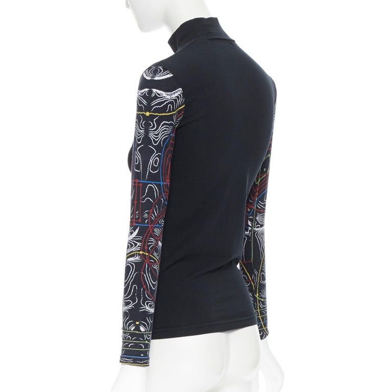 Jean Paul Gaultier JEAN PAUL GAULTIER Human Body Skeleton Anatomy Top Size S / US 4 / IT 40 - 3 Thumbnail
