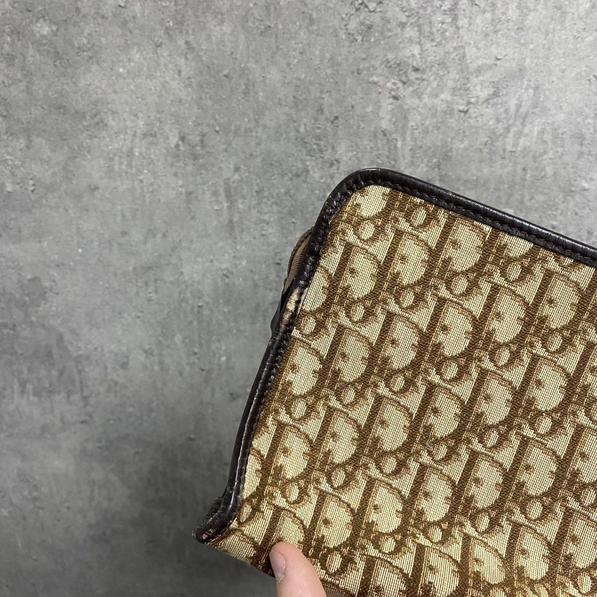 Dior Vintage Brown Monogram Christian Dior Clutch Bag Size ONE SIZE - 6 Thumbnail