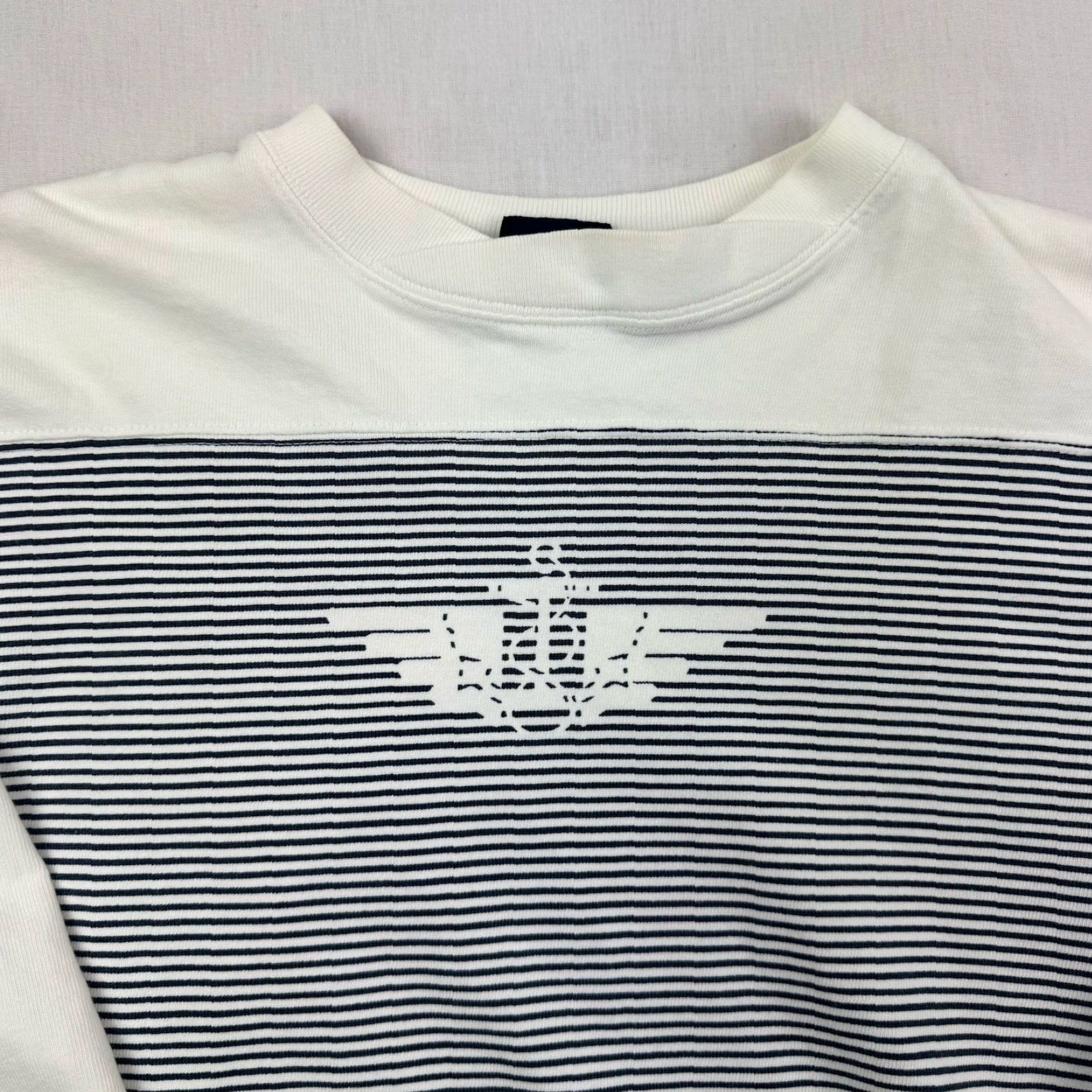 Dockers VINTAGE Dockers Long Sleeve Shirt Womens Medium Striped Nautical Boating 80s 90s Size M / US 6-8 / IT 42-44 - 2 Thumbnail