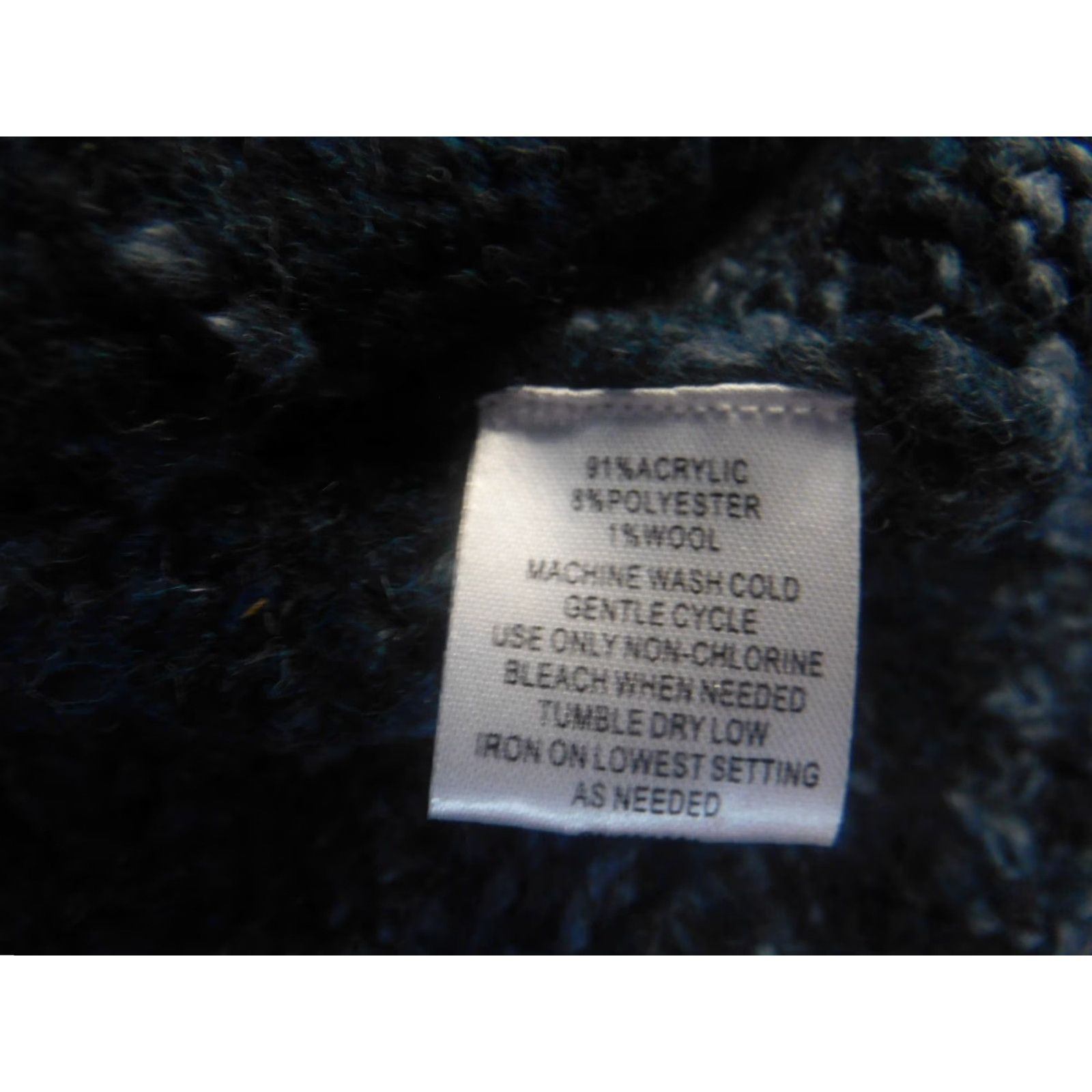 Vintage Currants Womens Cardigan Sweater Large Blue Stretch Crew Neck Long Sleeve Knit Cotton Regular Classic Size L / US 10 / IT 46 - 7 Thumbnail