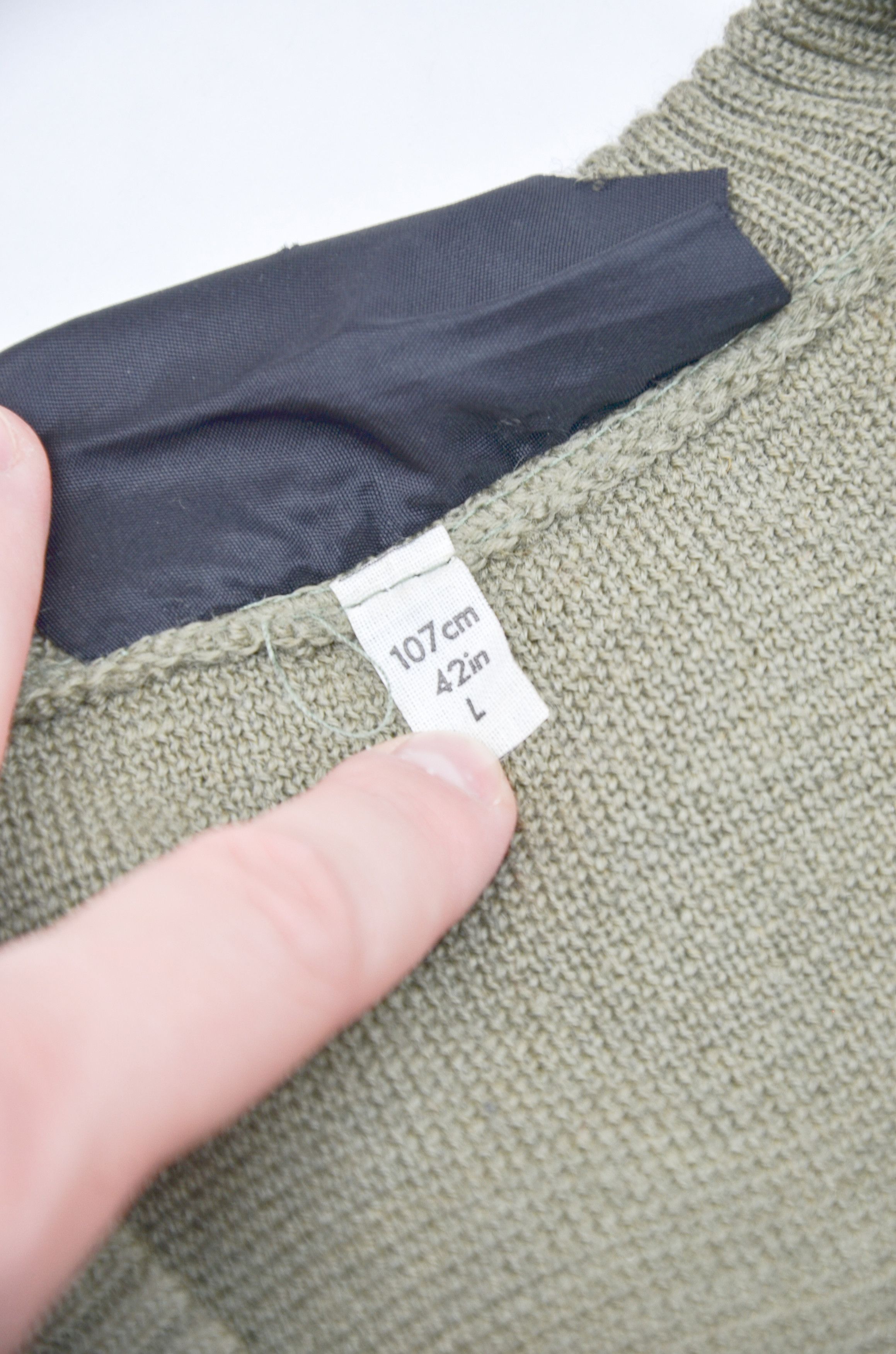 Barbour Barbour Military Wool Sweater – Olive Green - Size L Size US L / EU 52-54 / 3 - 8 Thumbnail