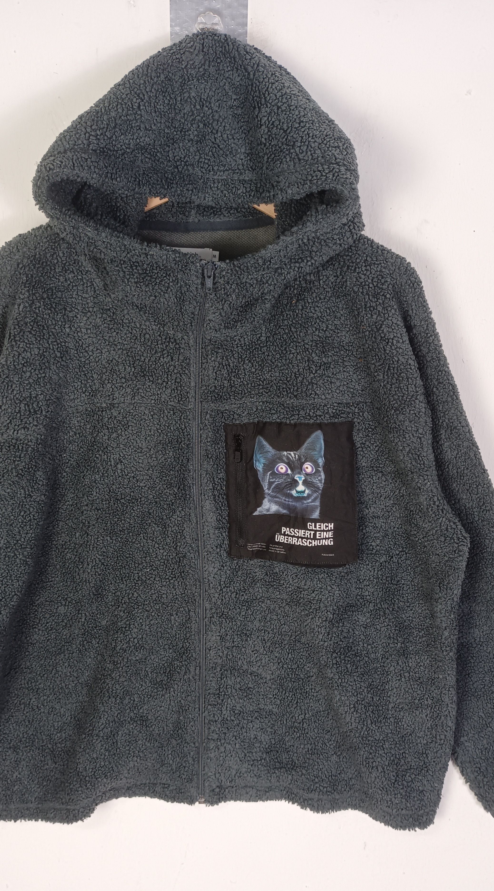 Japanese Brand Graniph Deployment Of Shock Boa Fleece Zip Hoodie(CAT) Size US XL / EU 56 / 4 - 3 Thumbnail