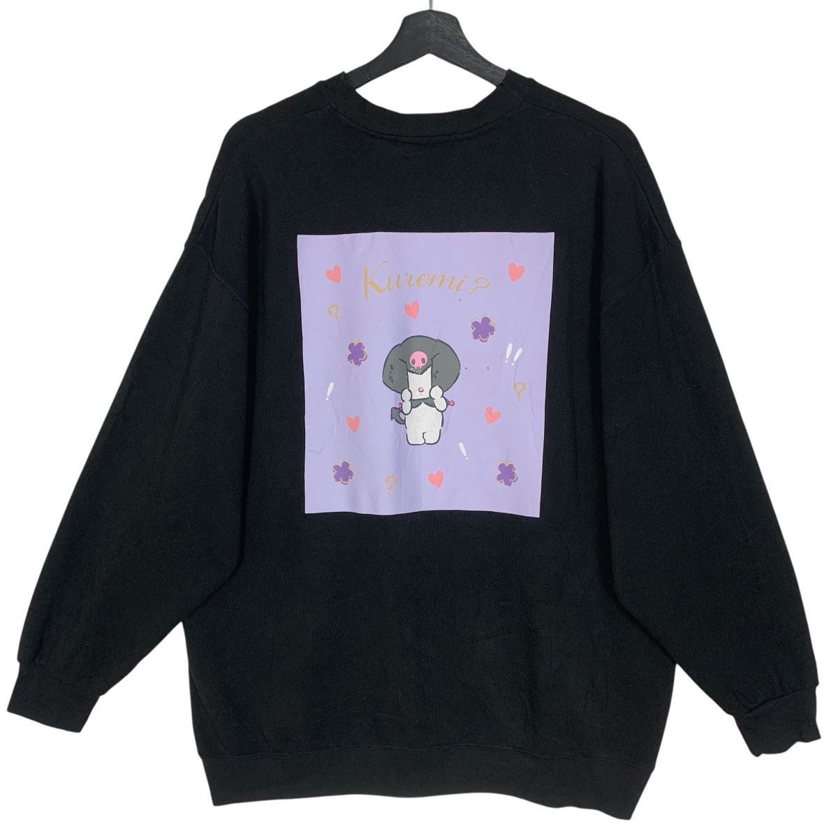 Anime × Cartoon Network × Japanese Brand Sanrio Character KUROMI anima Japanese Brand Sweatshirt Size US L / EU 52-54 / 3 - 1 Thumbnail