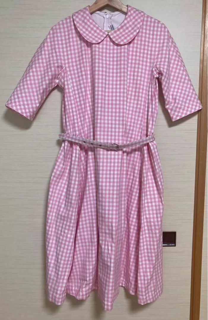 Comme des Garcons Pink Checkered Dress - dmc