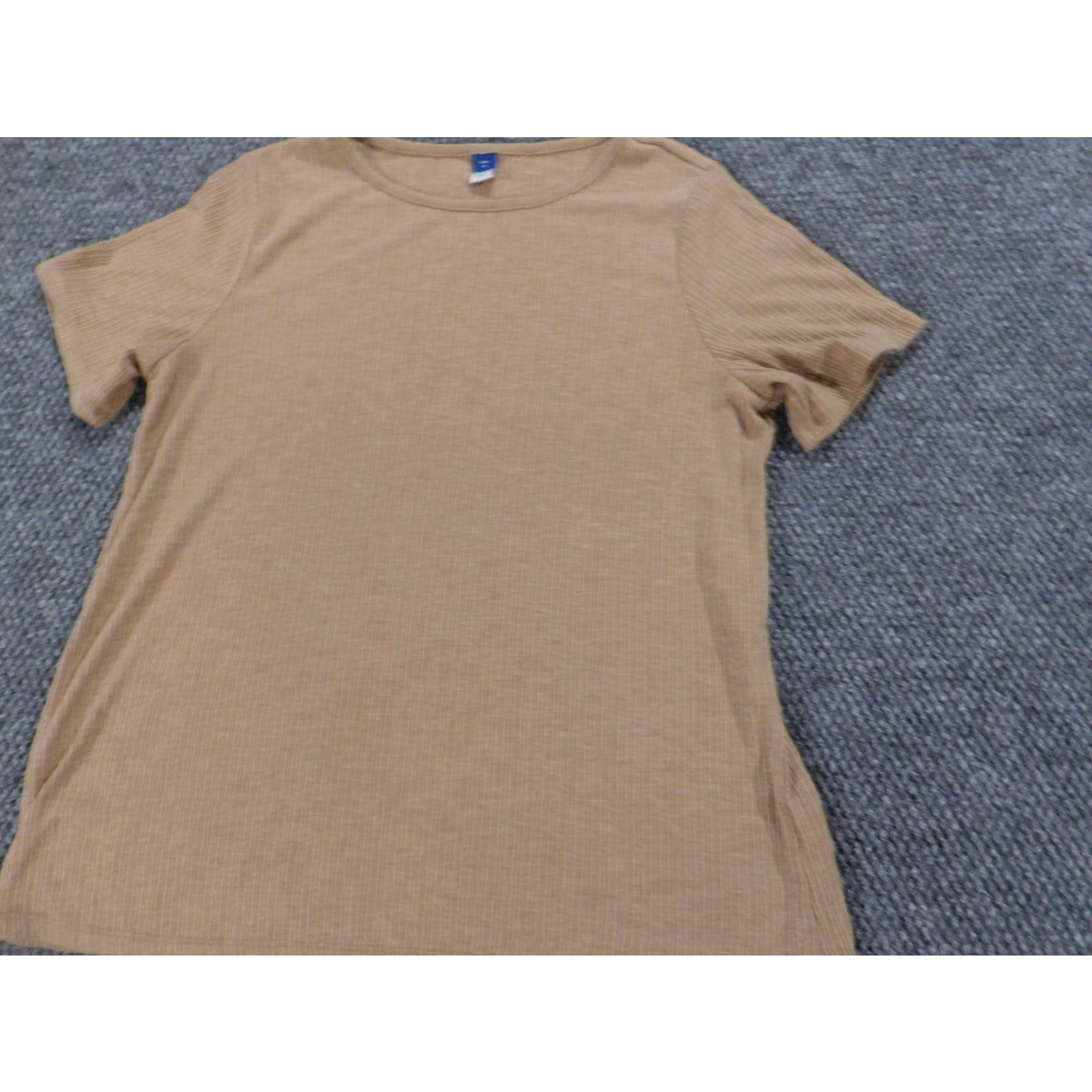 Old Navy Old Navy Blouse Shirt Brown Medium Womens Regular Size M Long Sleeve Round Neck Pullover Casual Stretch Button Modern Basic Size M / US 6-8 / IT 42-44 - 3 Thumbnail