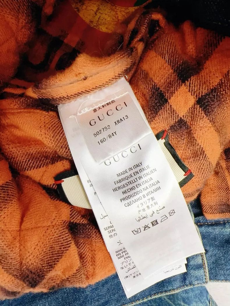 Gucci Denim Jacket with Shearling Collar-2506