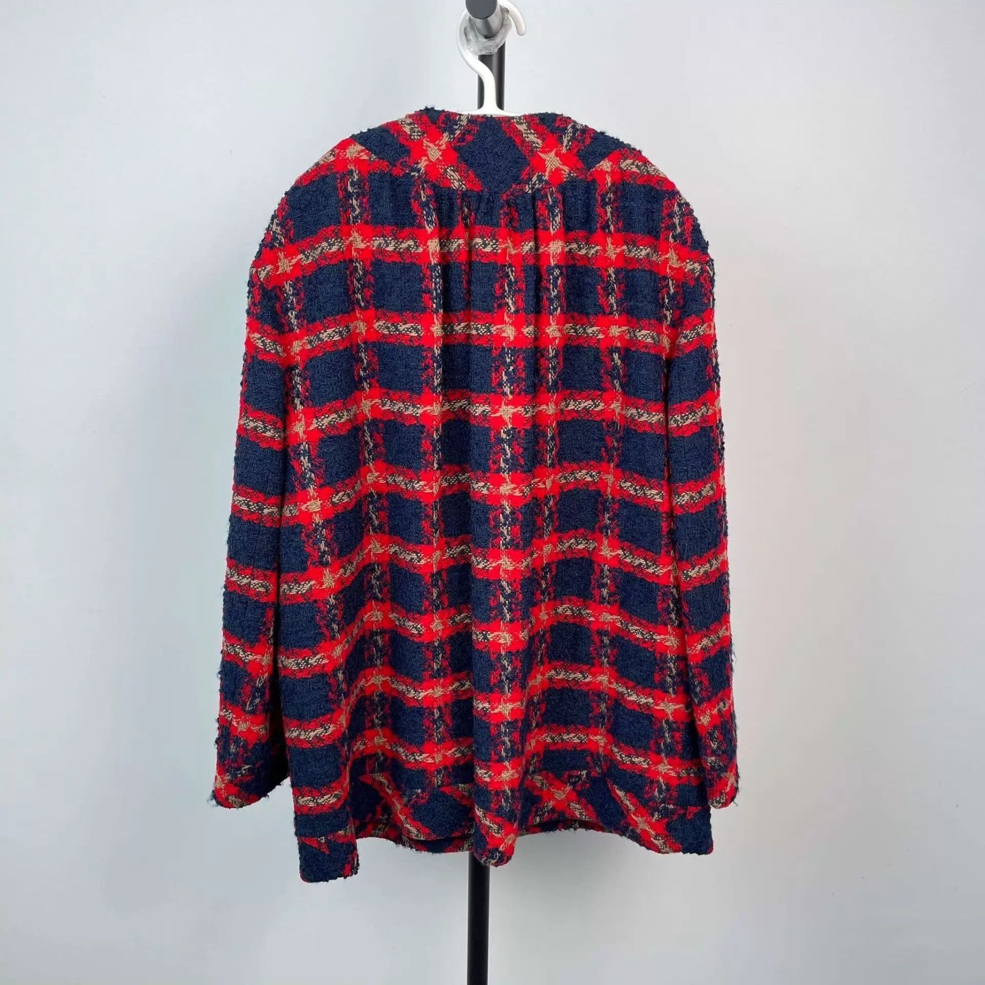 Gucci Gucci Red Check Overcoat Size XS / US 0-2 / IT 36-38 - 2 Thumbnail