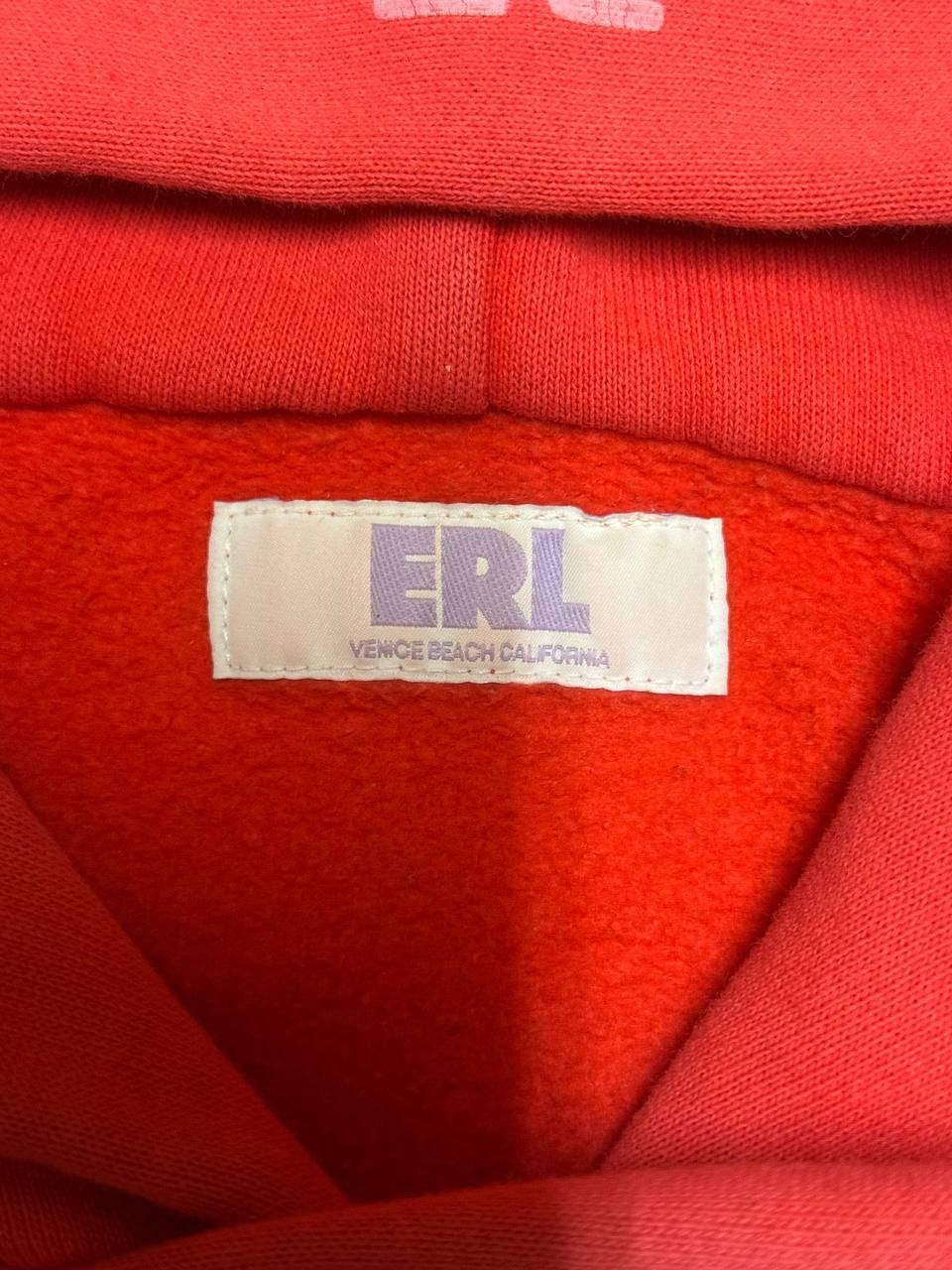 ERL ERL Red & Green Swirl Fleece Hoodie Size US L / EU 52-54 / 3 - 7 Thumbnail