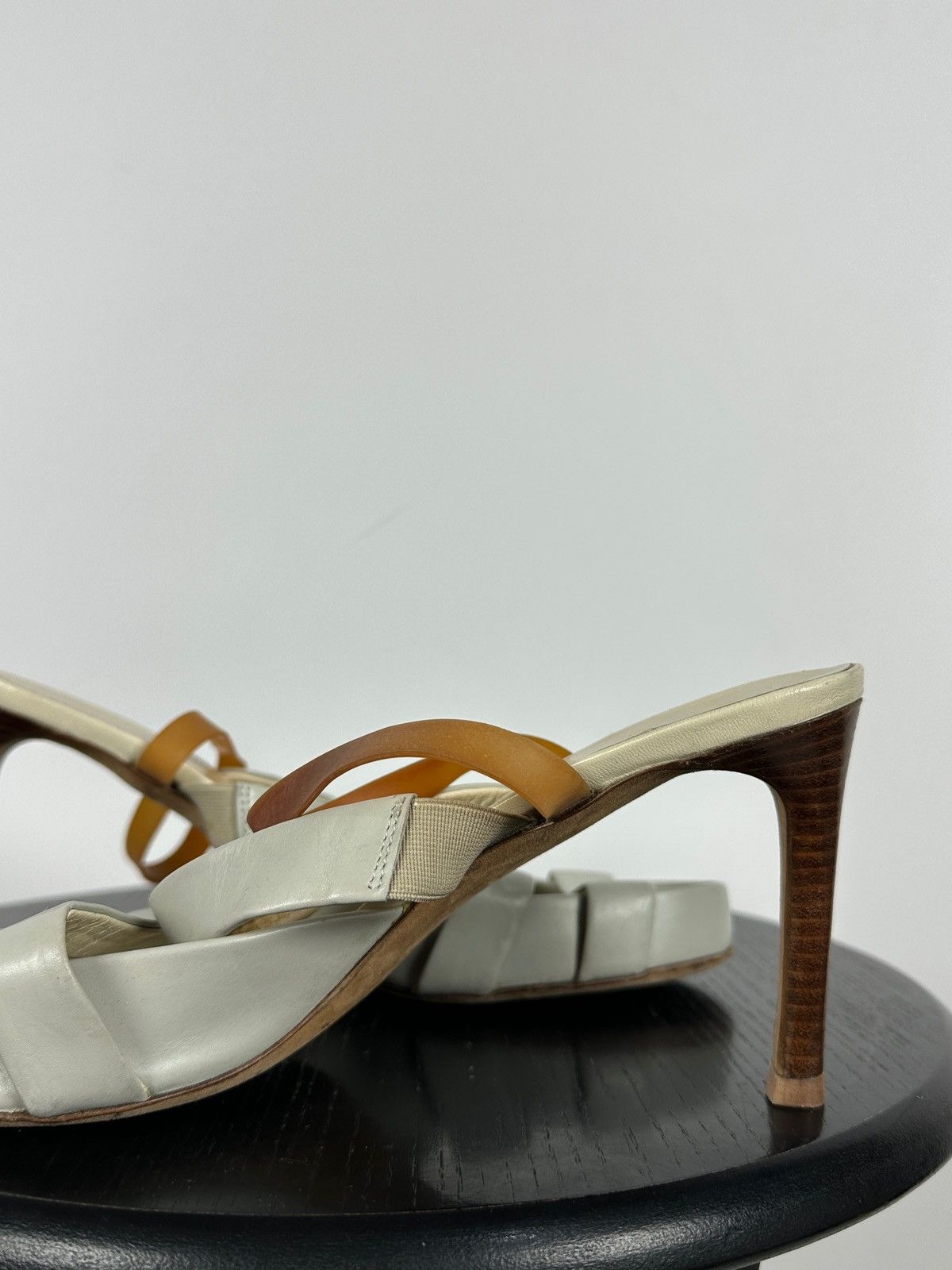 Helmut Lang 00s Vintage Helmut Lang Leather Strappy Sandals Heels Size US 9 / IT 39 - 16 Thumbnail