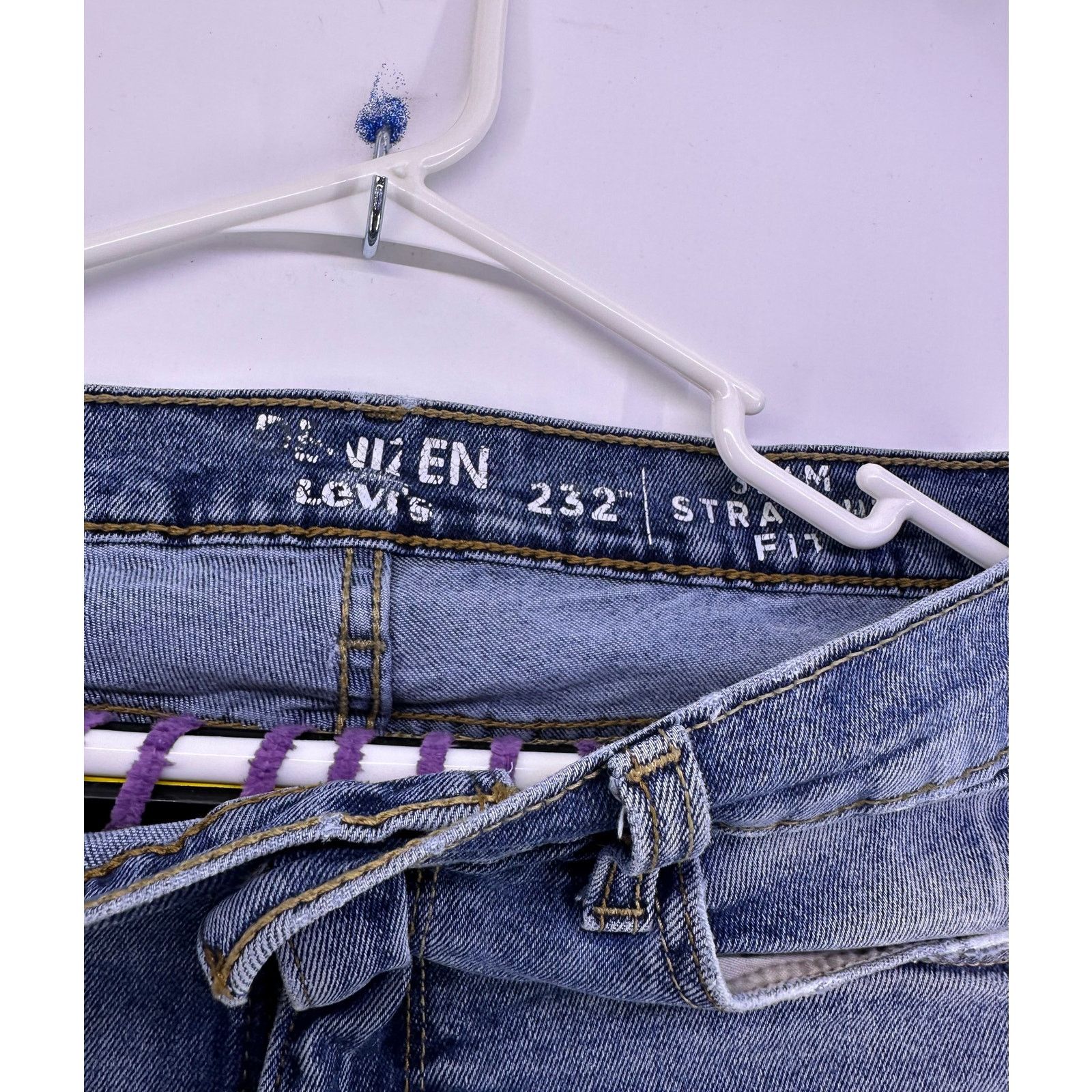 Levi's Blue Ripped Denizen Levi’s 232 Jeans Size 32/34 Size US 32 / EU 48 - 6 Thumbnail