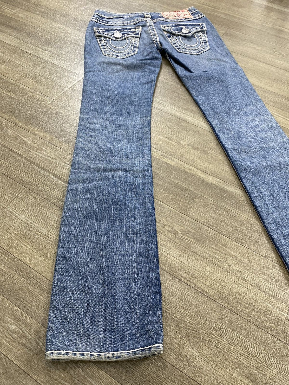 True Religion 2000s True Relligion Billy Super T Slim Straight Jeans Size US 26 / EU 42 - 15 Thumbnail