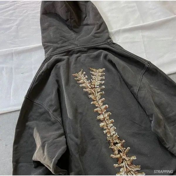 Japanese Brand Yuriko x Yuki Punk Zip Up Hoodie Gothic Style Skeleton Size US S / EU 44-46 / 1 - 5 Thumbnail
