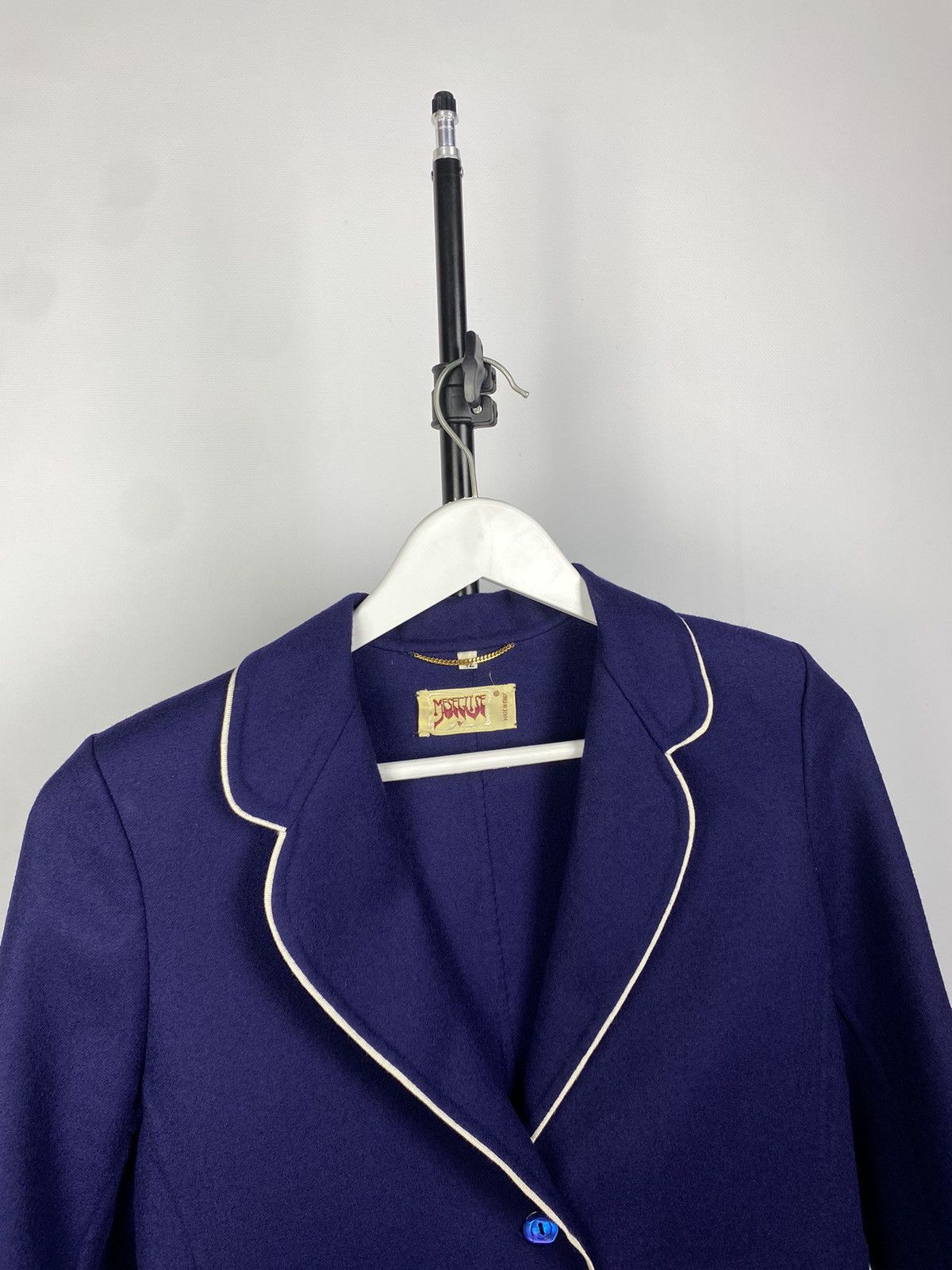 Vintage Vintage 70-80s WOOL suit blazer + skirt Size M / US 6-8 / IT 42-44 - 7 Thumbnail