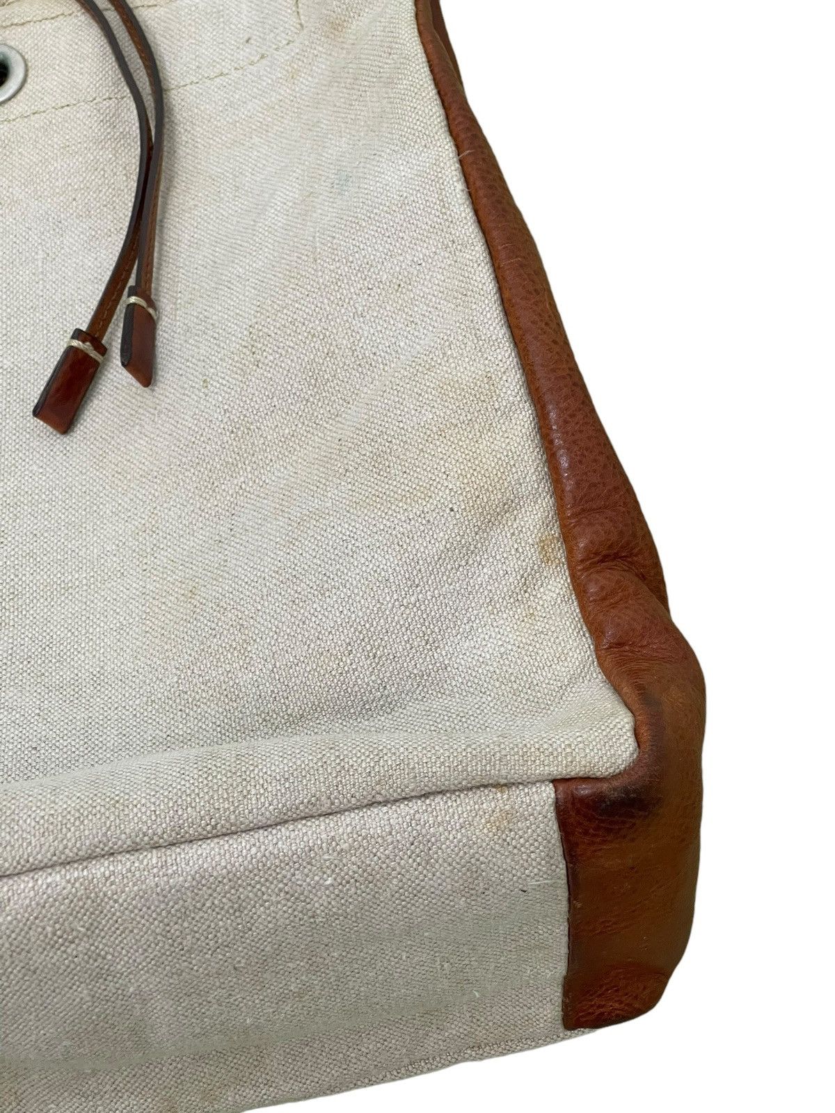 Japanese Brand Tote Bag Beau Dessin Au Artisan Leather Cotton Canvas 1🟩 Size ONE SIZE - 13 Thumbnail