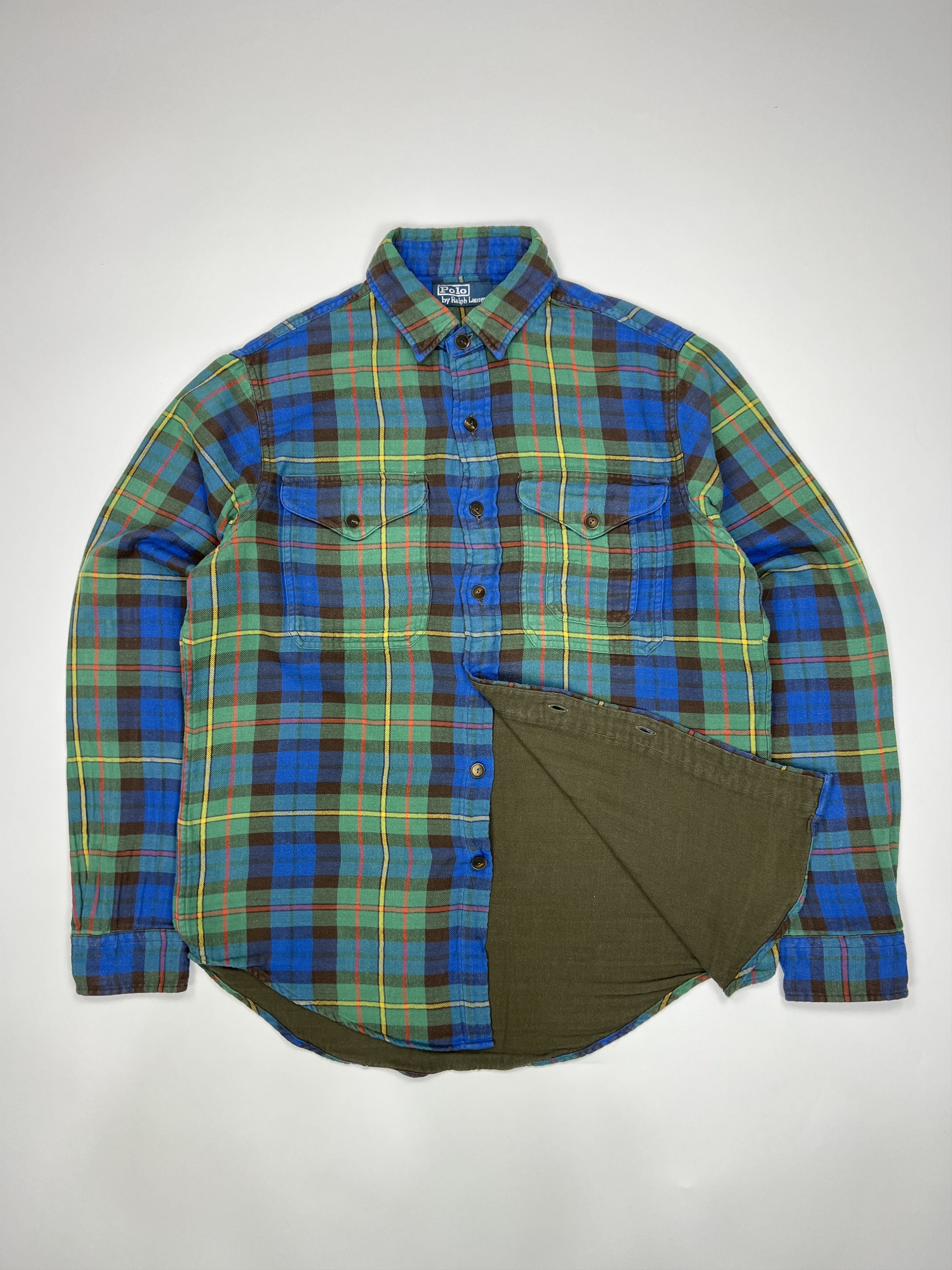 Polo Ralph Lauren Vintage Polo Ralph Lauren Flannel Plaid Button Up Shirt Size US M / EU 48-50 / 2 - 1 Thumbnail