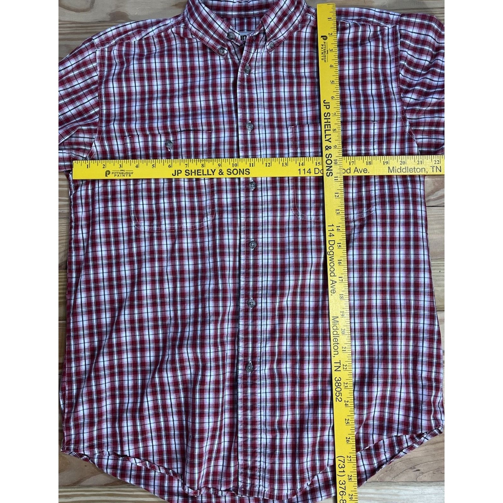 Wrangler Wrangler Rugged Wear Men's Wrinkle Resist Red Shirt XL Plaid Size US XL / EU 56 / 4 - 5 Thumbnail