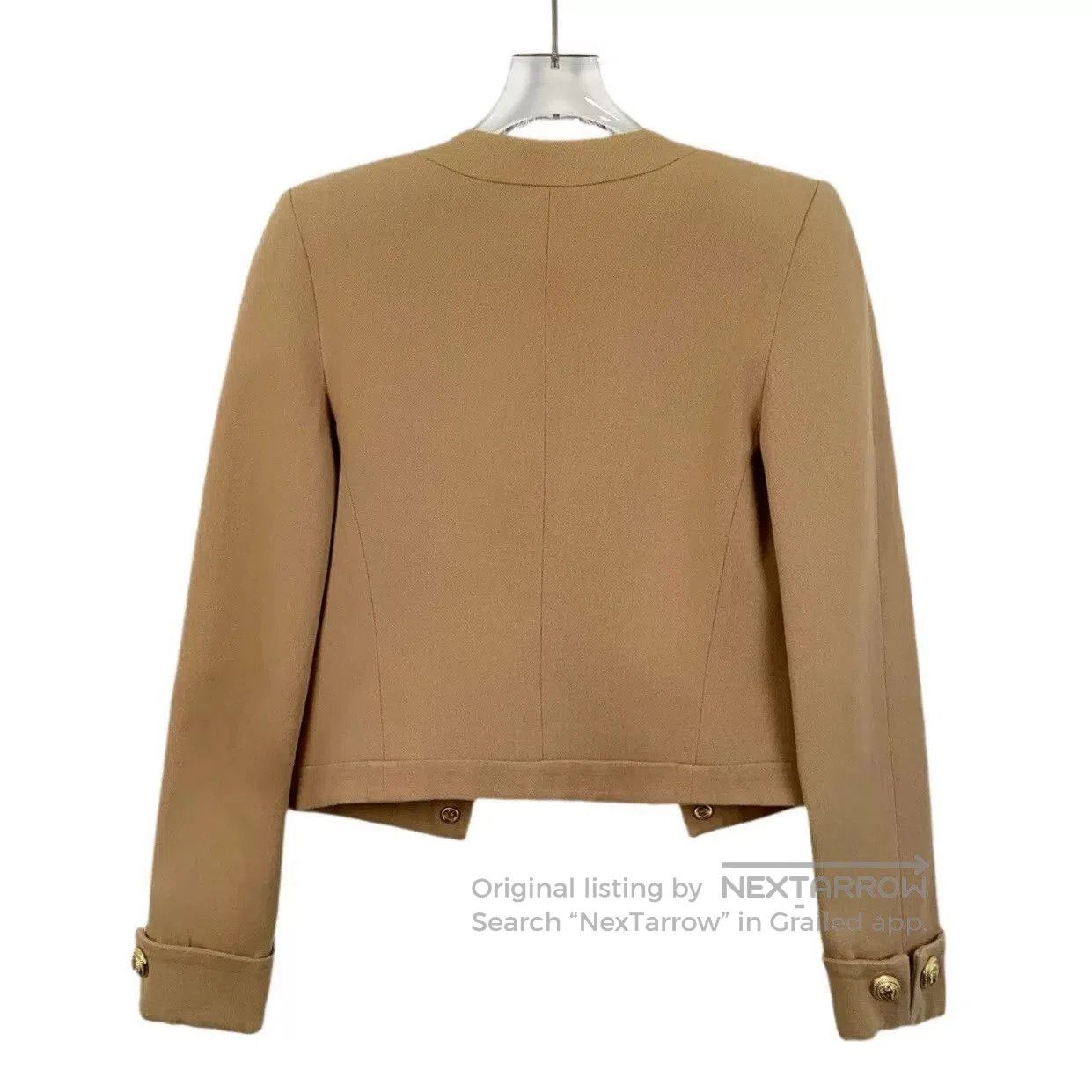Balmain Balmain Brown Gold Button Cotton Jacket. Size XXS / US 00 / IT 34 - 2 Thumbnail