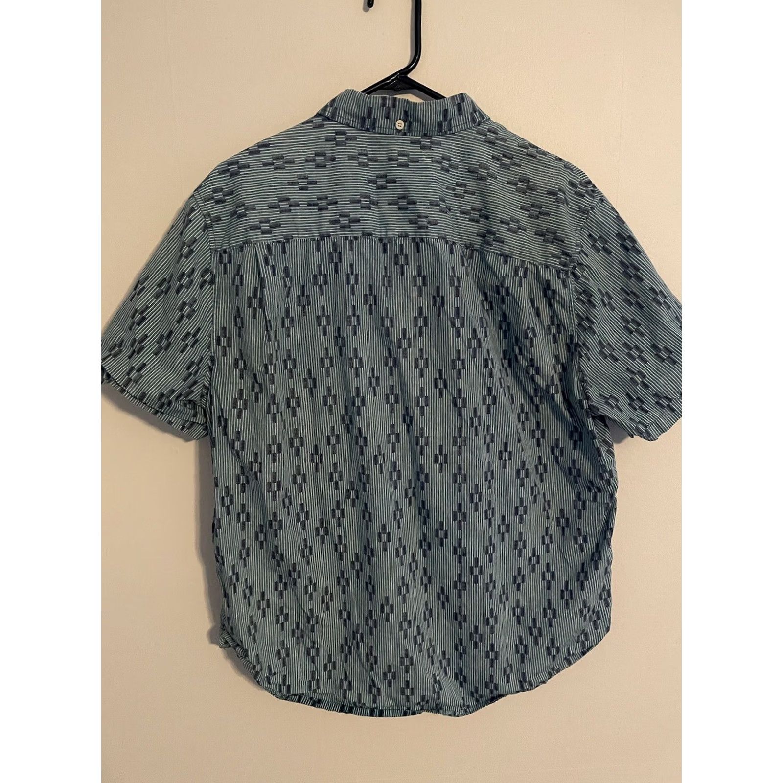 Reyn Spooner Reyn Spooner Hawaiian Shirt Cotton Green Geometric Button Up S/S Men's XLarge Size US XL / EU 56 / 4 - 4 Thumbnail