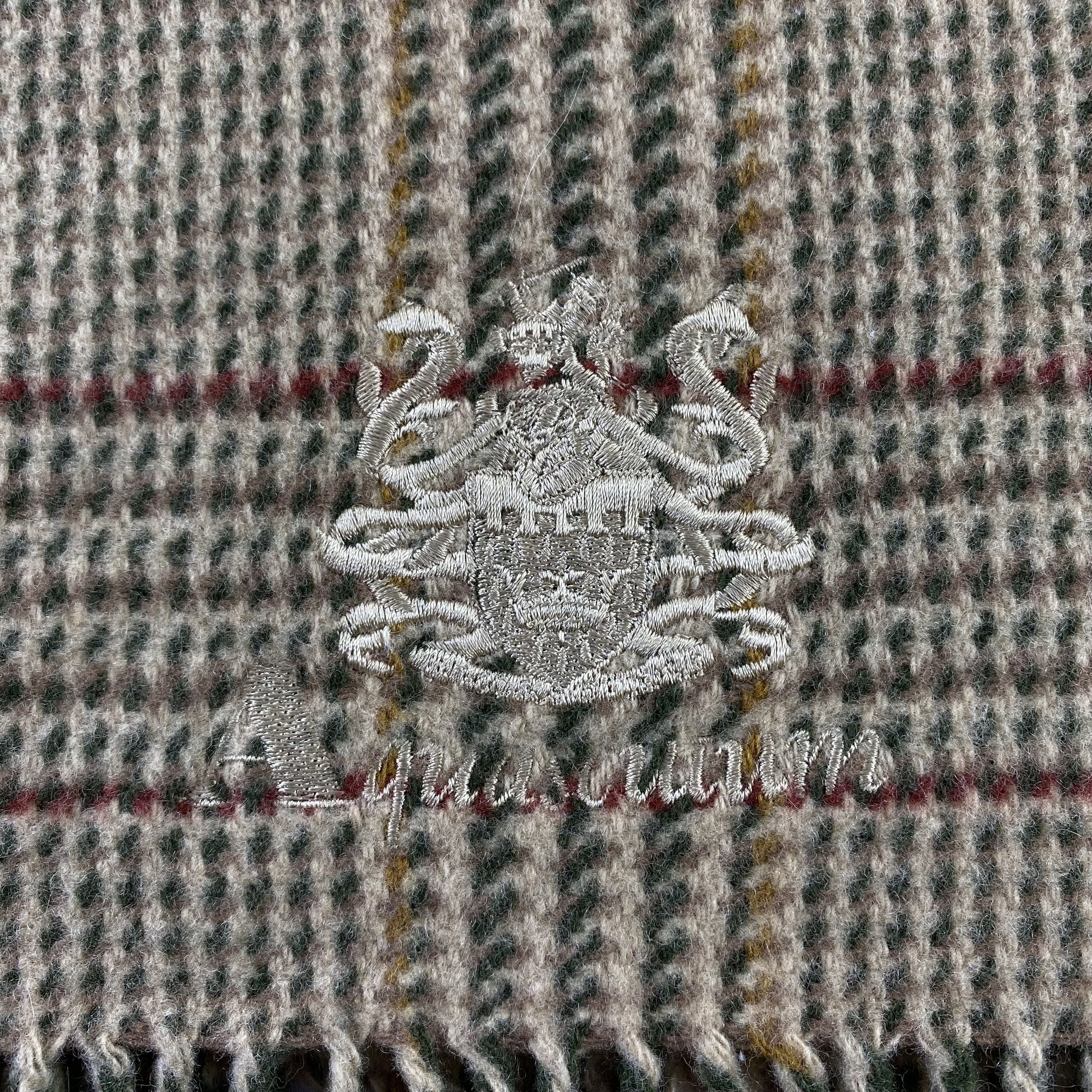 Aquascutum × Vintage Aquascutum Scarf Neck Wrap Big Size Muffler Size ONE SIZE - 5 Thumbnail