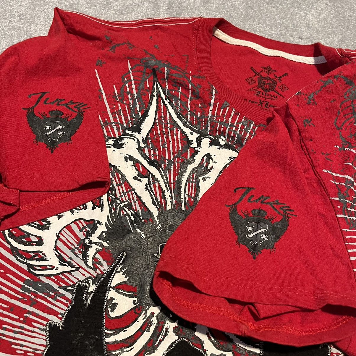 Affliction Vintage 2000s Affliction Sematary Mall Goth Shield Logo Tee Size US XL / EU 56 / 4 - 6 Thumbnail