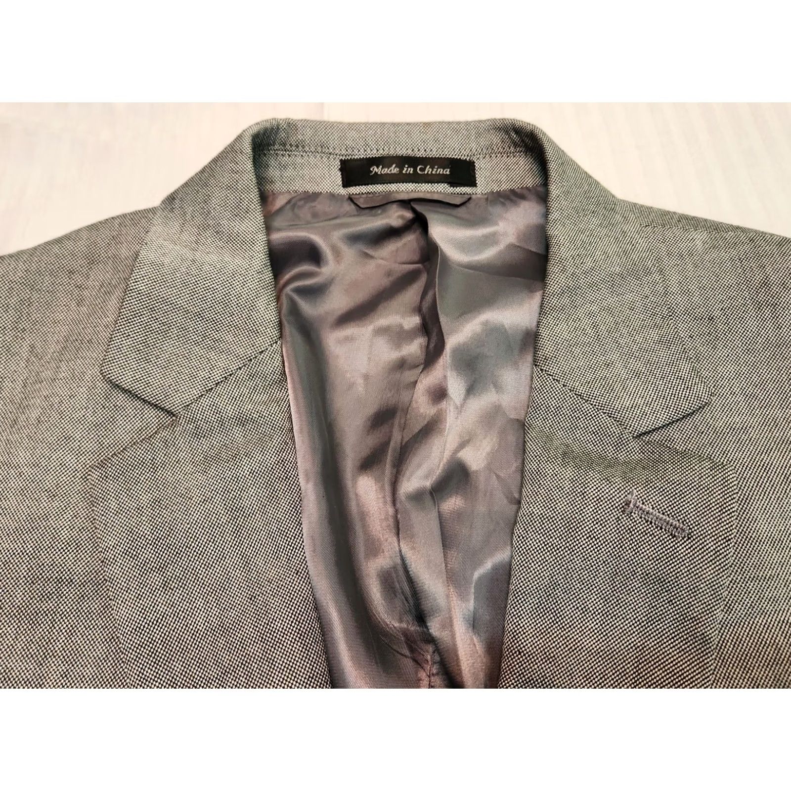 Izod IZOD Men Sport Coat Blazer 44R Gray Single-Breasted 2-Button Notch Lapel Jacket Coat Regular Vintage: No Size 44R - 3 Thumbnail