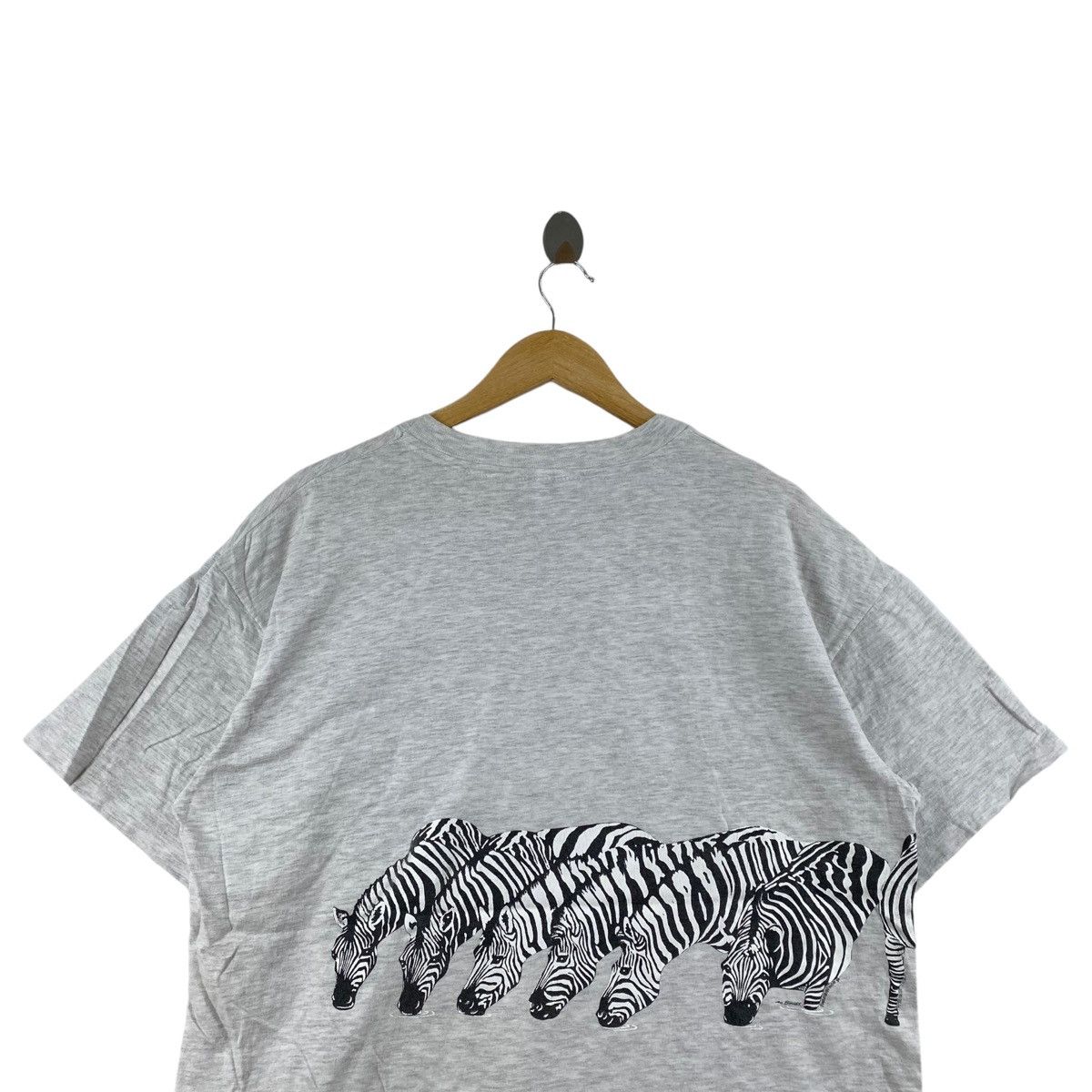Vintage Vintage 80s HARLEQUIN ECKLER NG Habitat Wildlife Print Grey Size US L / EU 52-54 / 3 - 4 Thumbnail