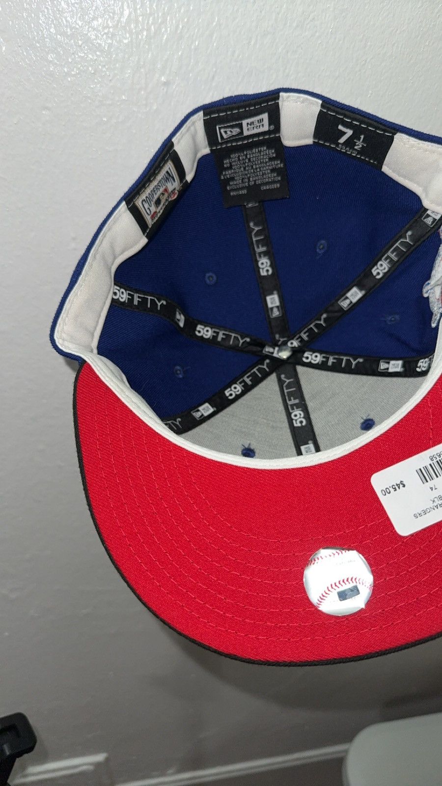 New Era New Era 59fifty Texas Rangers fitted hat size 7 1/2 Size ONE SIZE - 3 Thumbnail