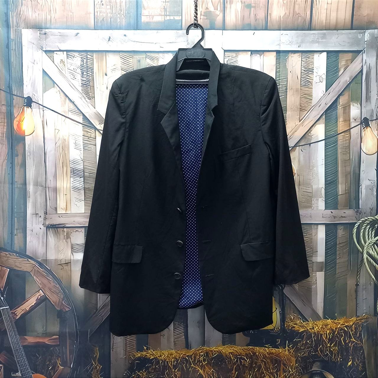 Yohji Yamamoto Vtg YOHJI YAMAMOTO Single Breasted 3 Buttons Blazer Jacket Size 42R - 2 Thumbnail