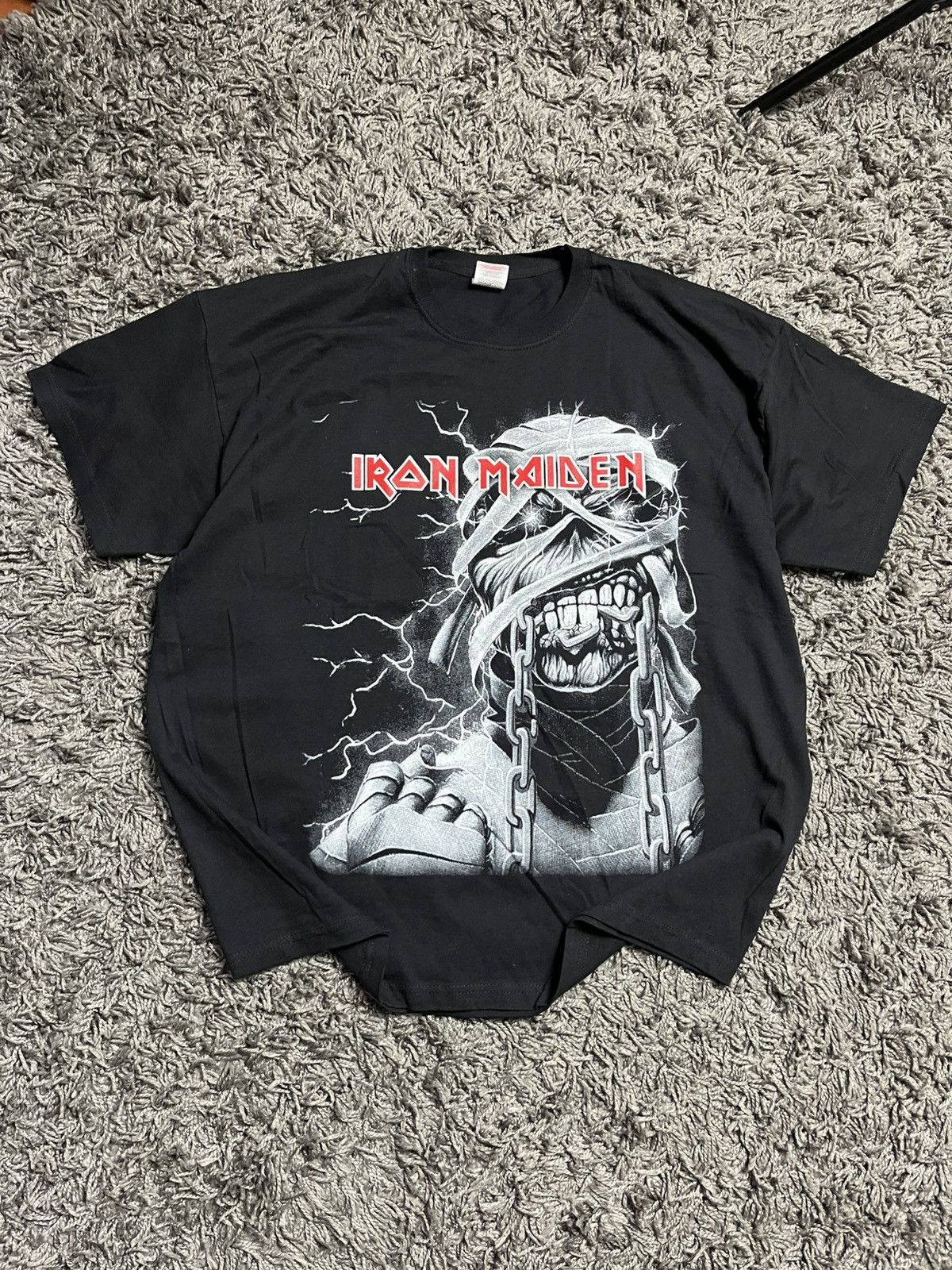 Iron Maiden Vintage 00s Iron Maiden "Eddie Mummy" Screen Stars Tee Size US L / EU 52-54 / 3 - 2 Thumbnail