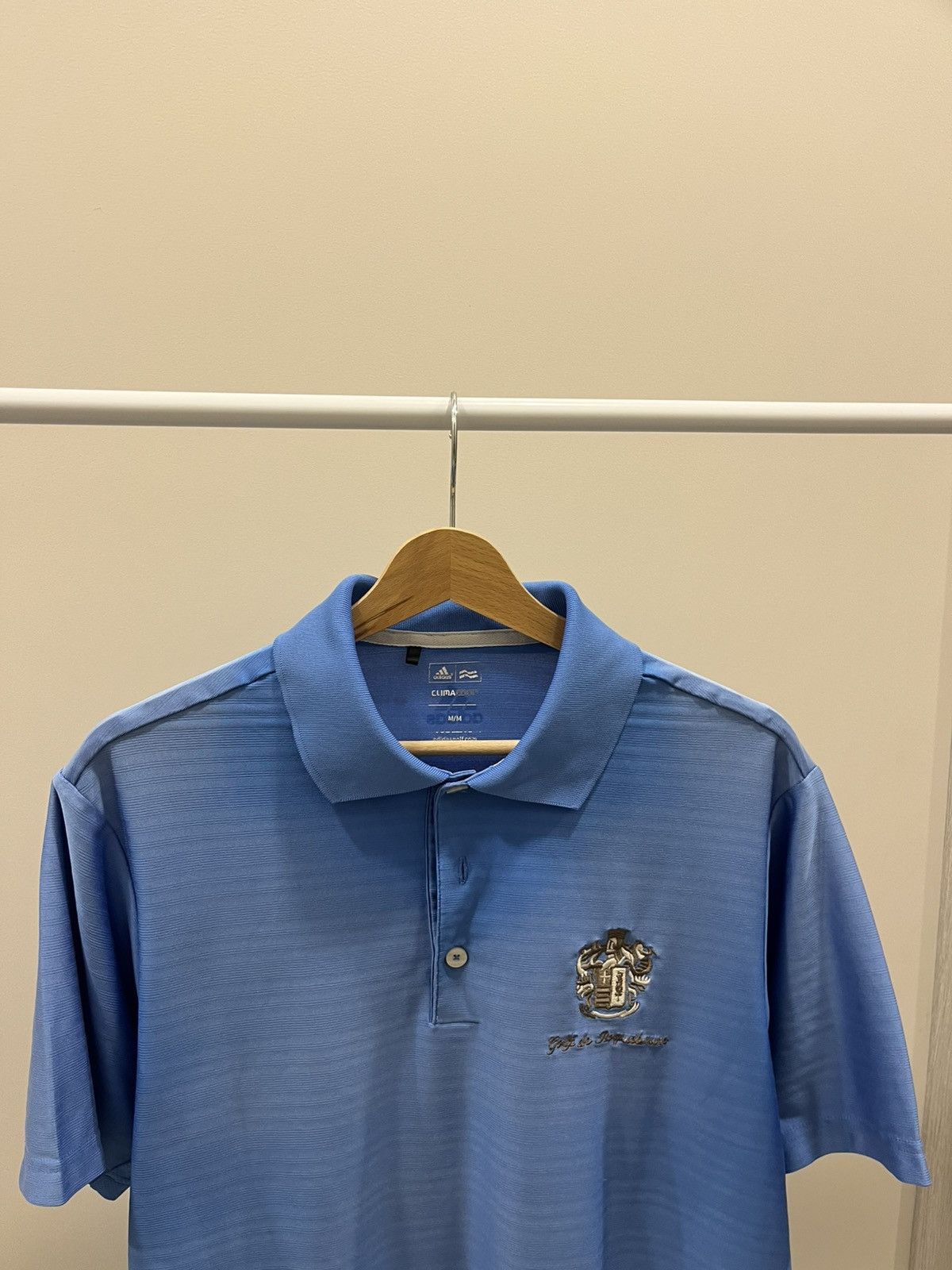 Adidas Vintage Adidas Mens Short Sleeve Golf Polo Size M Blue Size US M / EU 48-50 / 2 - 2 Thumbnail