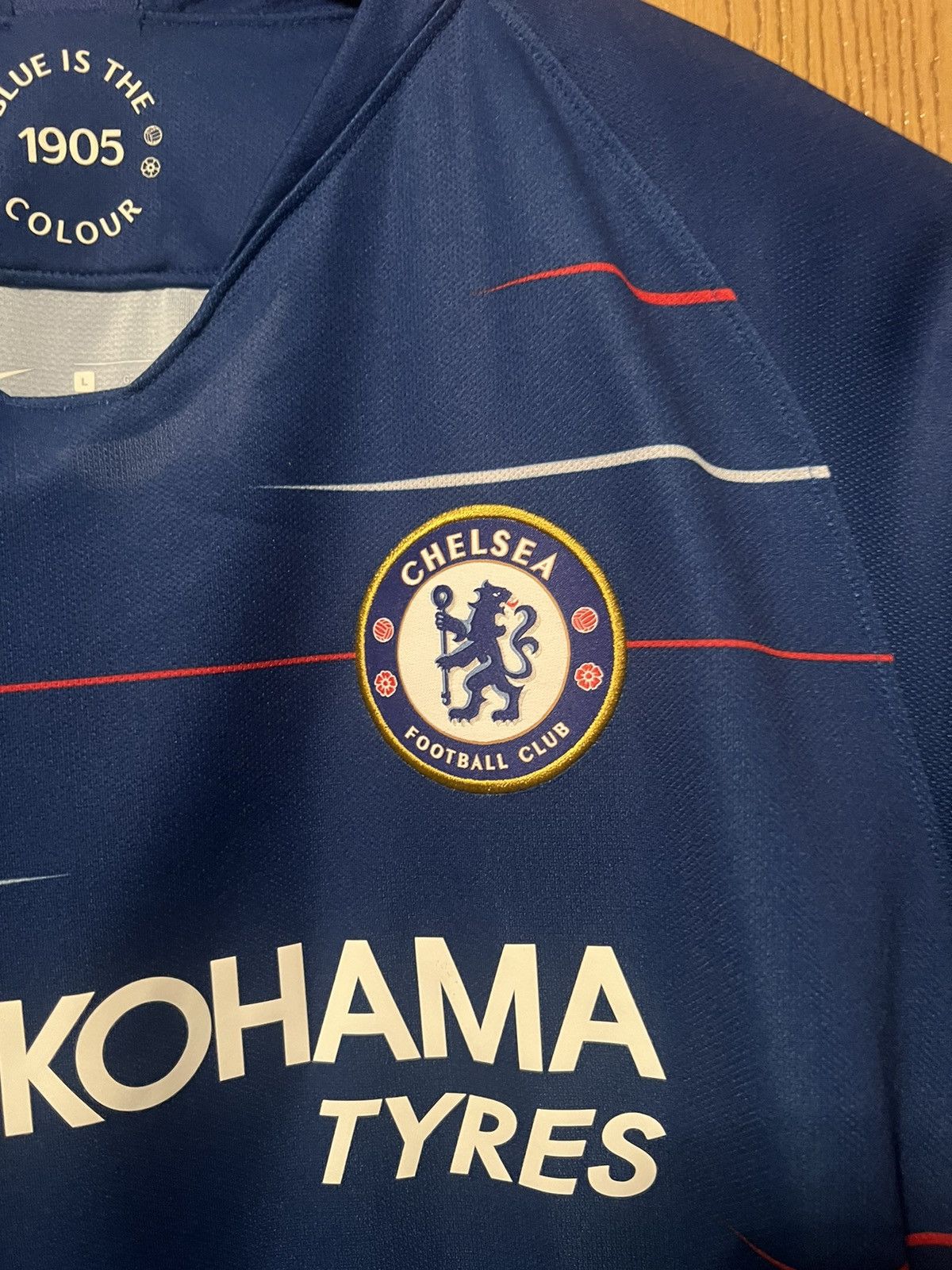 Nike Nike Chelsea 2018 Authentic Blue Jersey Sz L Size US L / EU 52-54 / 3 - 2 Thumbnail