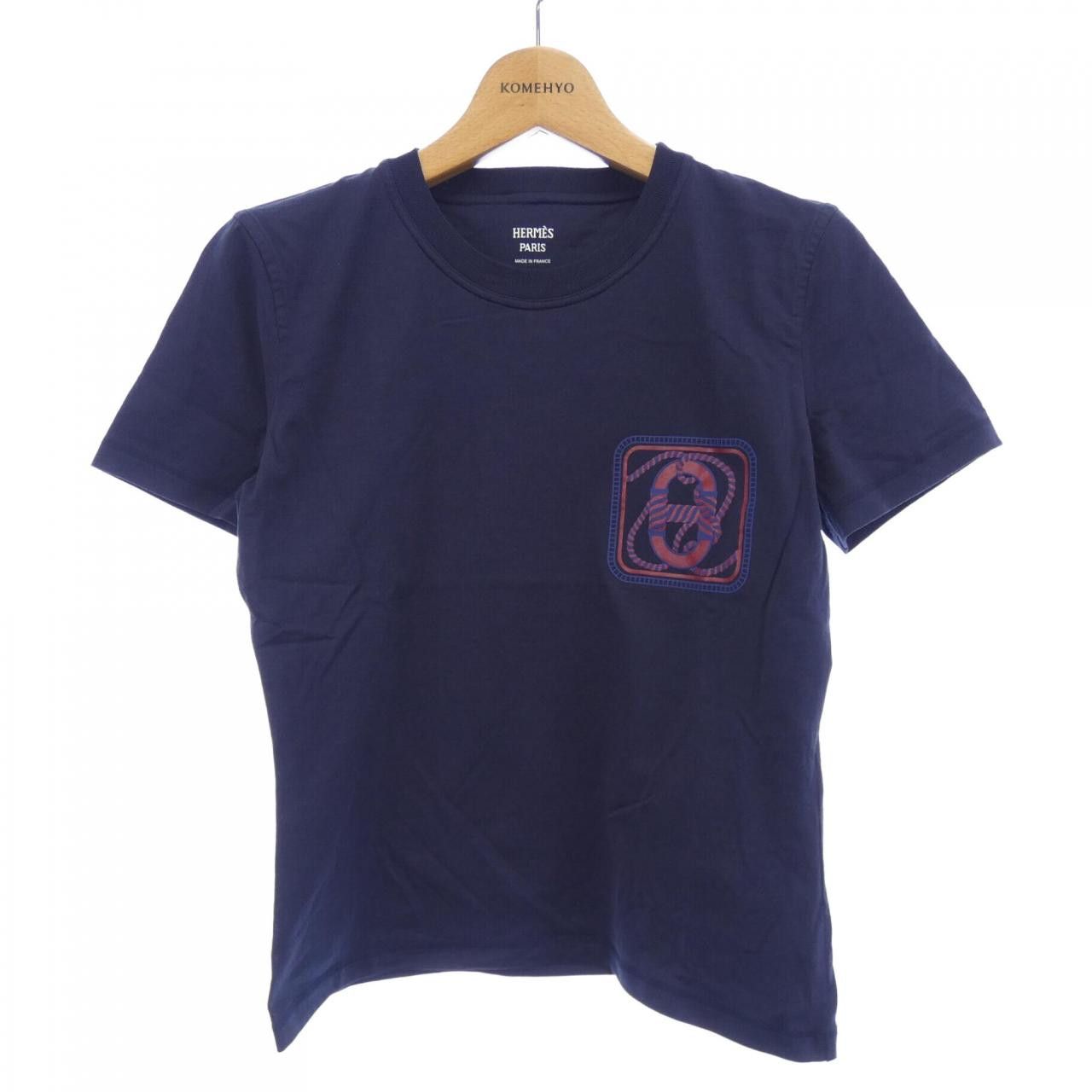 Hermes Hermes Hermès CANOE/CARTOUCHE38 T-shirt Cotton T-Shirts DUTY FREE for USA Size ONE SIZE - 1 Thumbnail