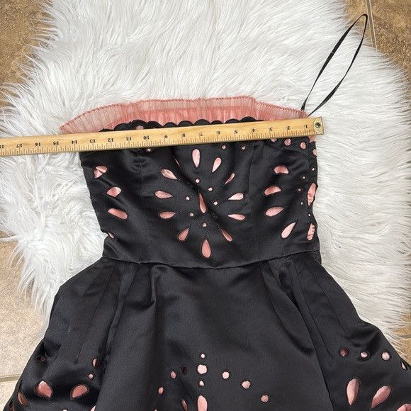 Betsey Johnson VINTAGE BETSEY JOHNSON 2 black and pink strapless dress Size XS / US 0-2 / IT 36-38 - 13 Thumbnail