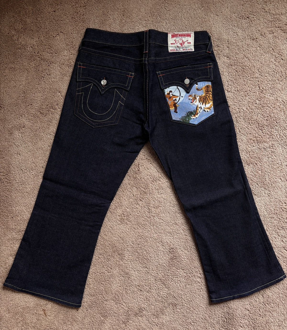 True Religion True Religion Jeans — RARE “Joey Tiger Warrior" design Size US 33 - 1 Thumbnail