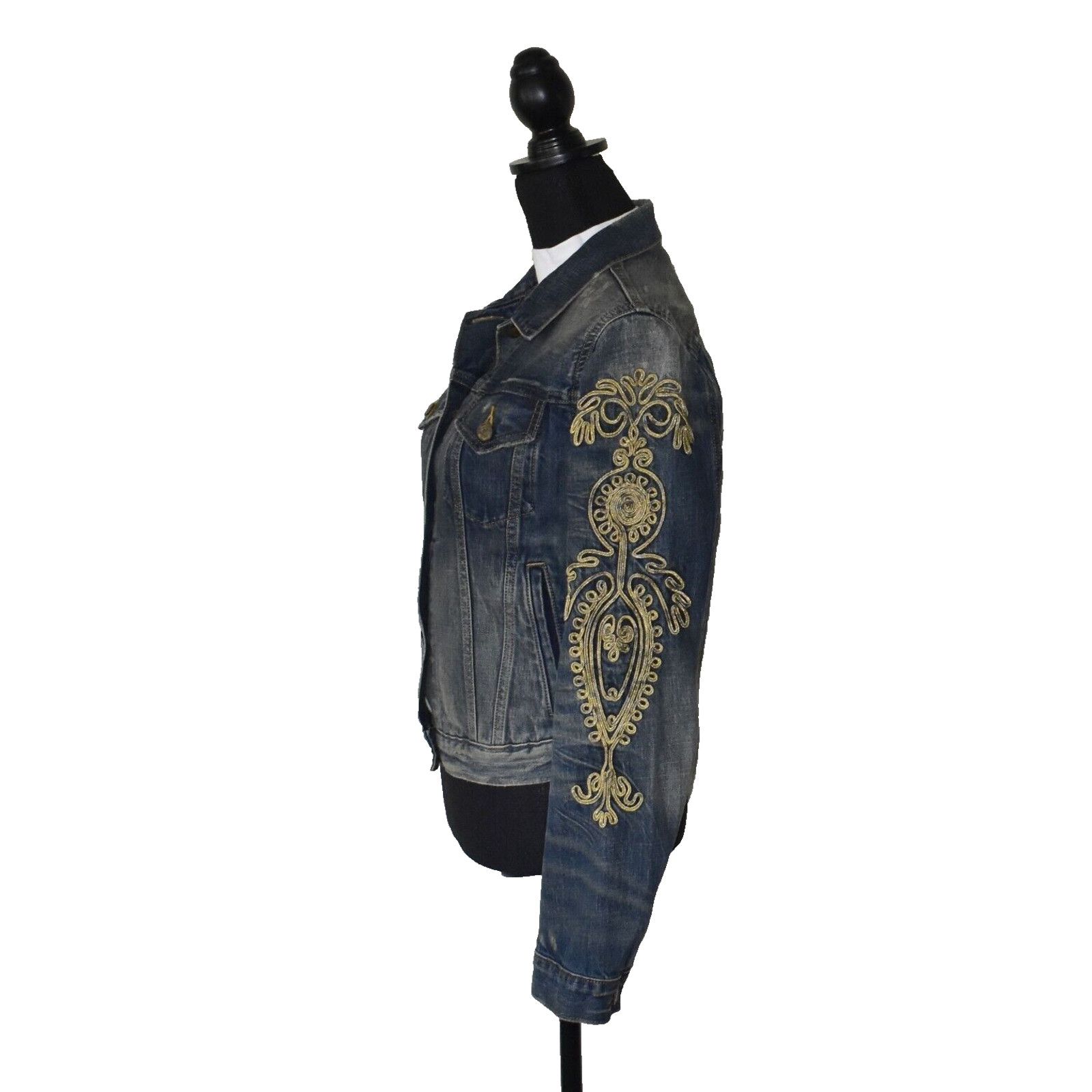 Denim & Supply Ralph Lauren DENIM & SUPPLY RALPH LAUREN VTG Denim Military Jacket Size S Size S / US 4 / IT 40 - 3 Thumbnail