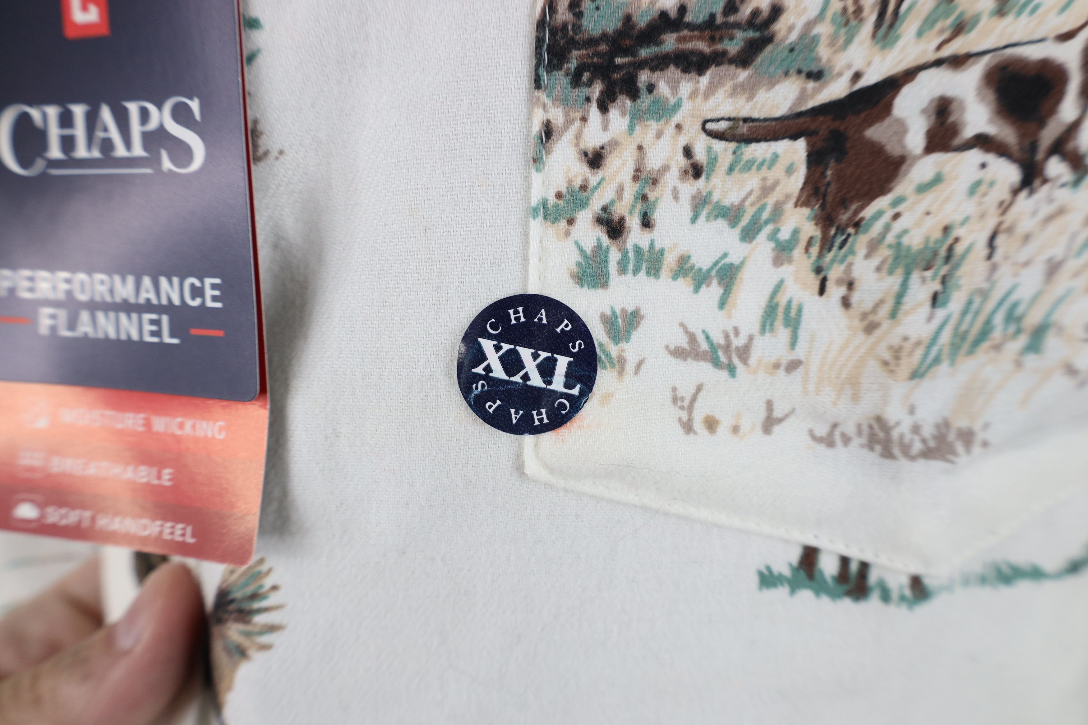 Chaps Deadstock Vintage Y2K Chaps Over Print Flannel Button Shirt Size US XXL / EU 58 / 5 - 5 Thumbnail