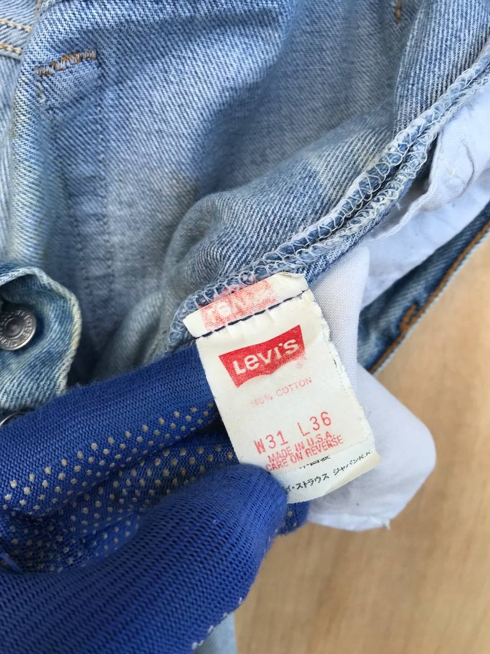 Levi's VINTAGE 1993 LEVIS 501 DIRTY DISTRESSED JEAN W29X32 Size US 29 - 13 Thumbnail