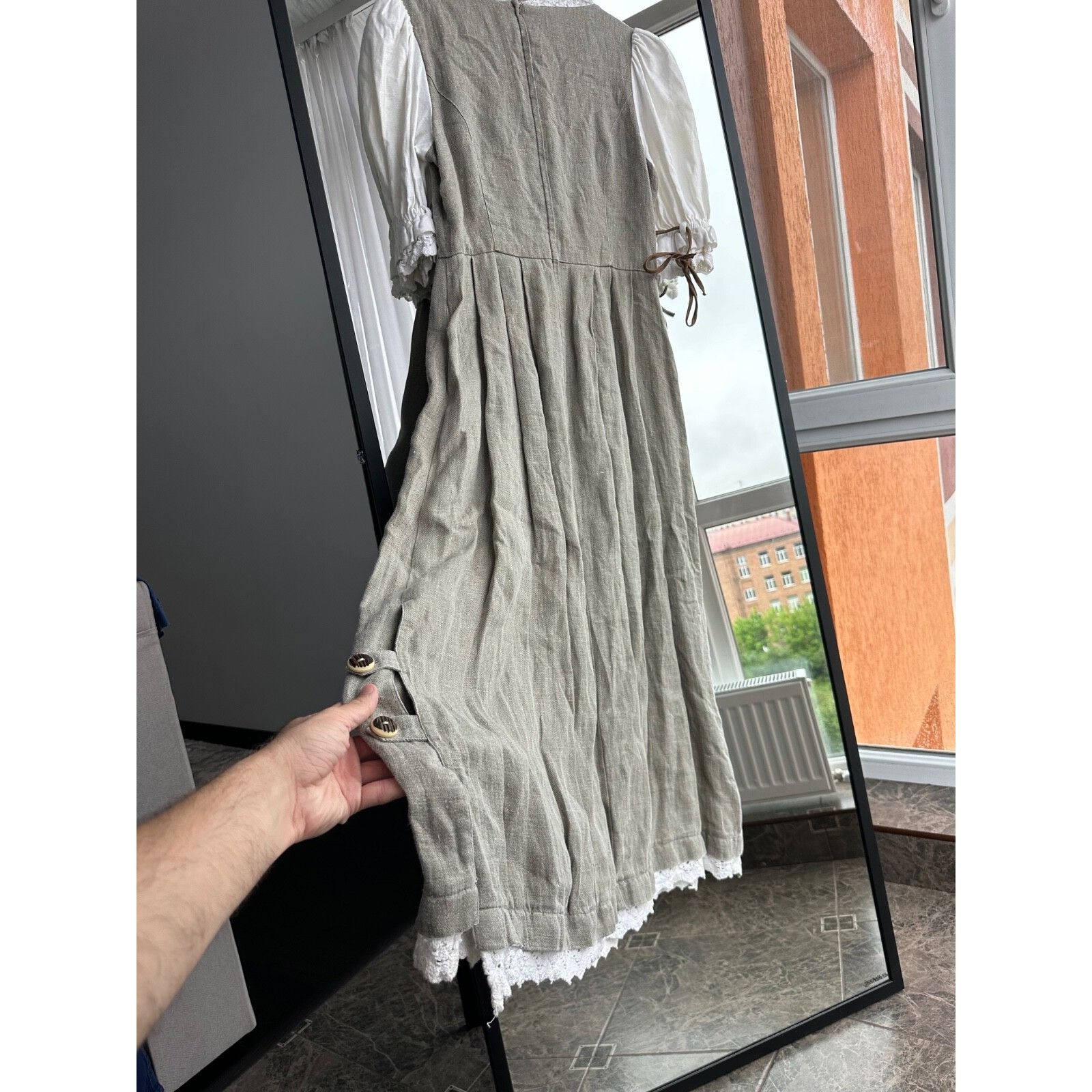 Vintage VTG Hammerschmid Bavarian Austria Style Linen Woman Folk Lon Size M / US 6-8 / IT 42-44 - 21 Thumbnail